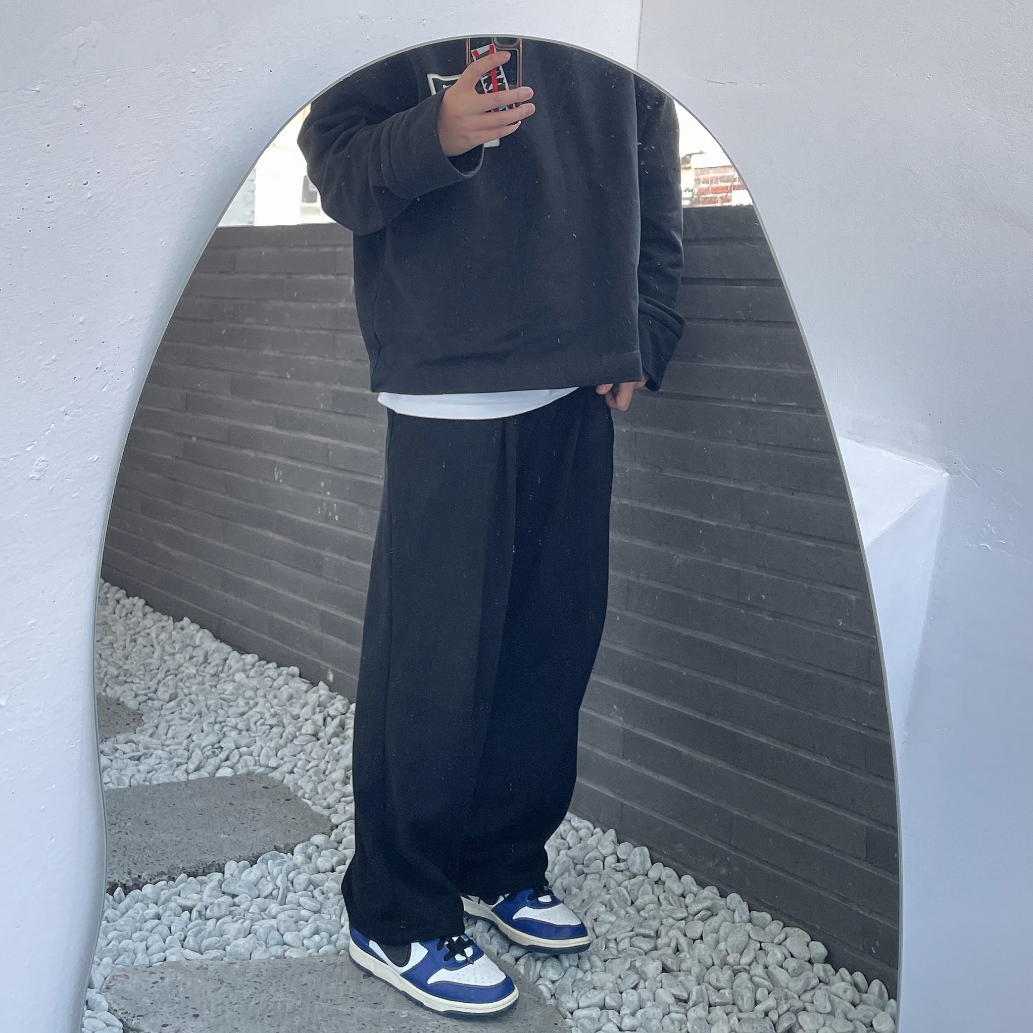 Nike x Ambush Dunk High Deep Royal Blue 착용 스타일
