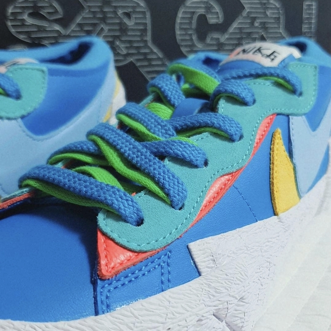 Nike x Sacai x Kaws Blazer Low Neptune Blue 착용 스타일