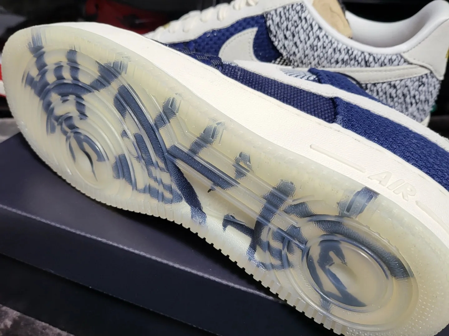 (W) Nike Air Force 1 '07 LV8 Sashiko, Nike Air Force 1 High '07 LV8 EMB Dodgers 착용 스타일 - 3
