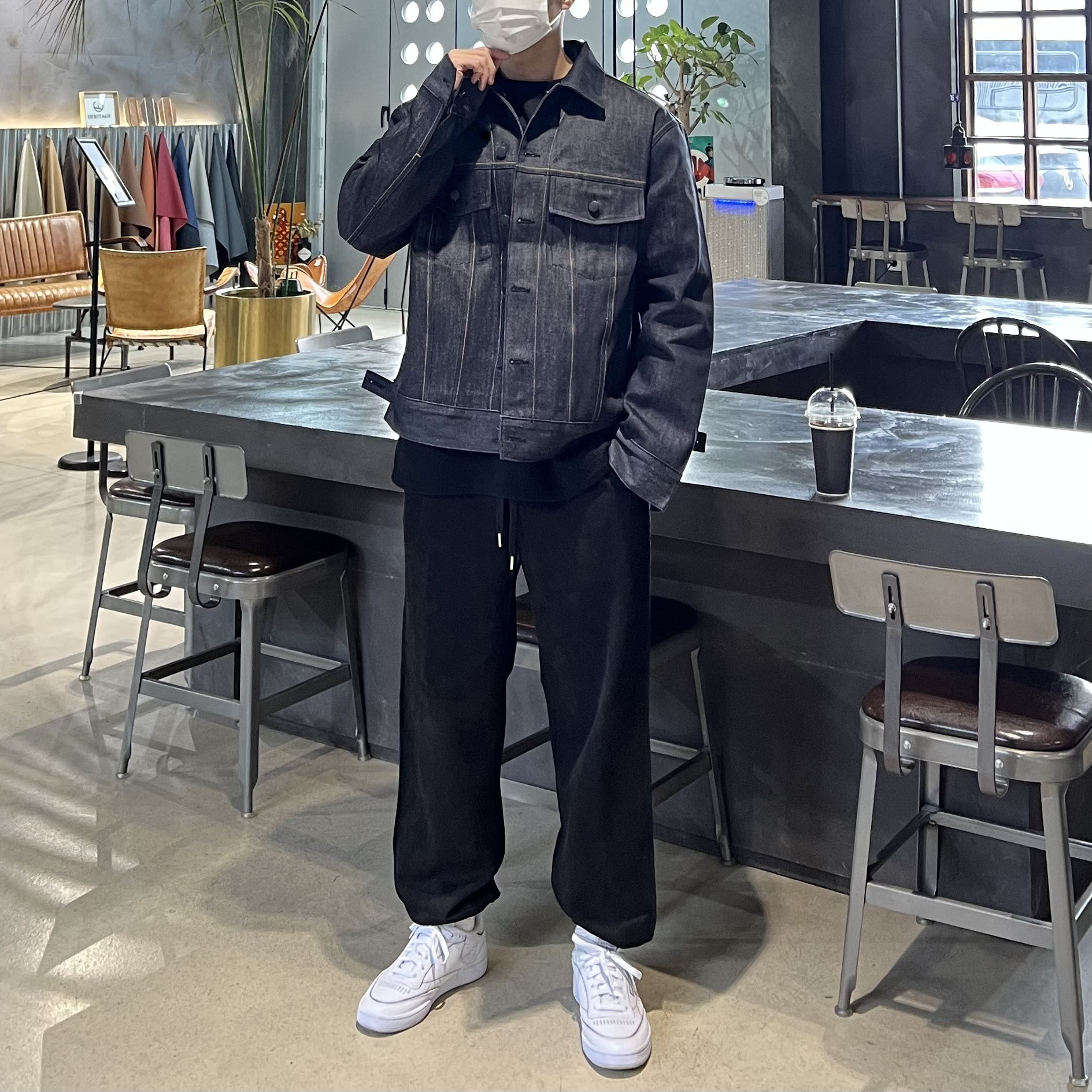Reebok x Maison Margiela Club C TL White 착용 스타일 - 1