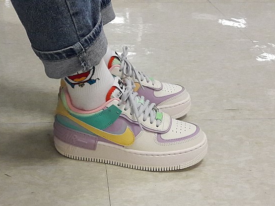 (W) Nike Air Force 1 Shadow Pale Ivory 착용 스타일