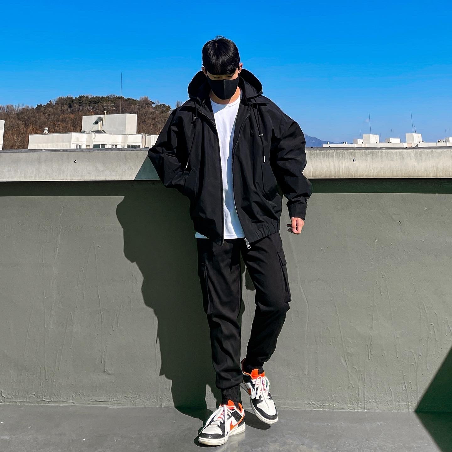 Nike Dunk Low Retro PRM Halloween, Nike Dunk Low Retro Black 착용 스타일 - 2