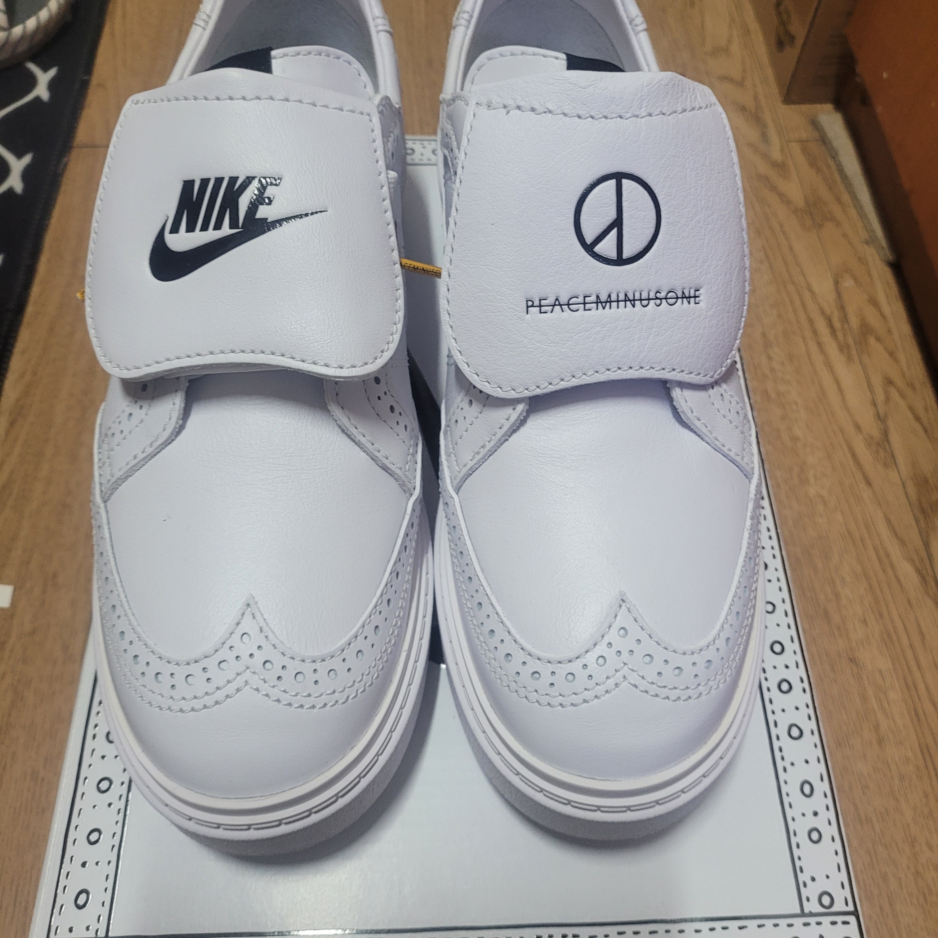 Nike x Peaceminusone Kwondo1 White 착용 스타일 - 1
