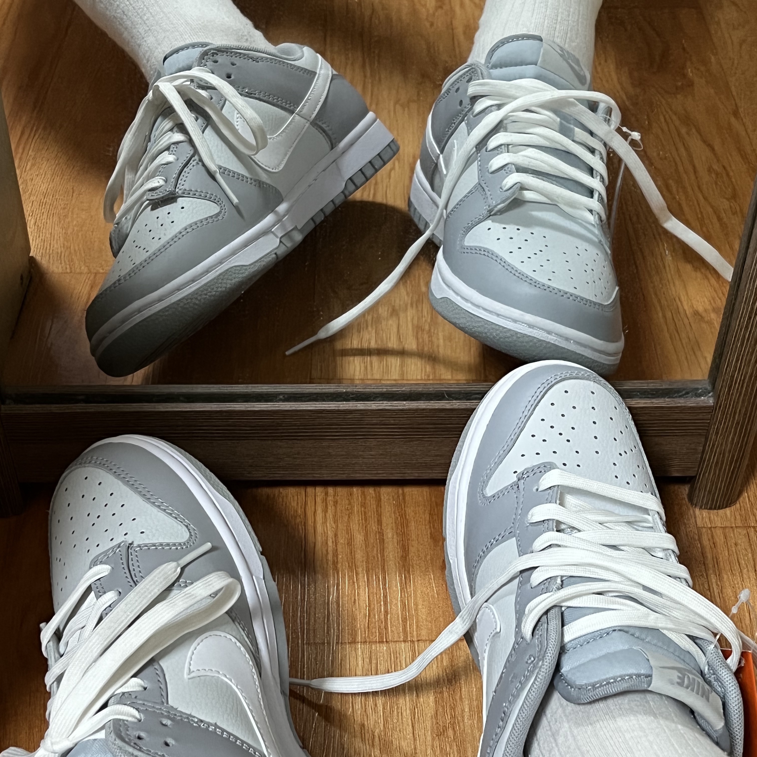 Nike Dunk Low Retro Wolf Grey 착용 스타일