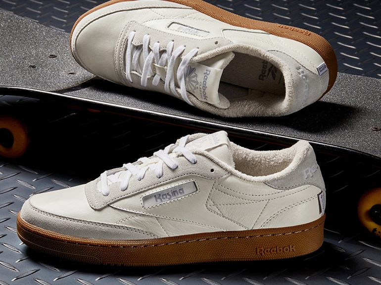 Reebok x Kasina Club C 85 GTX Chalk 착용 스타일