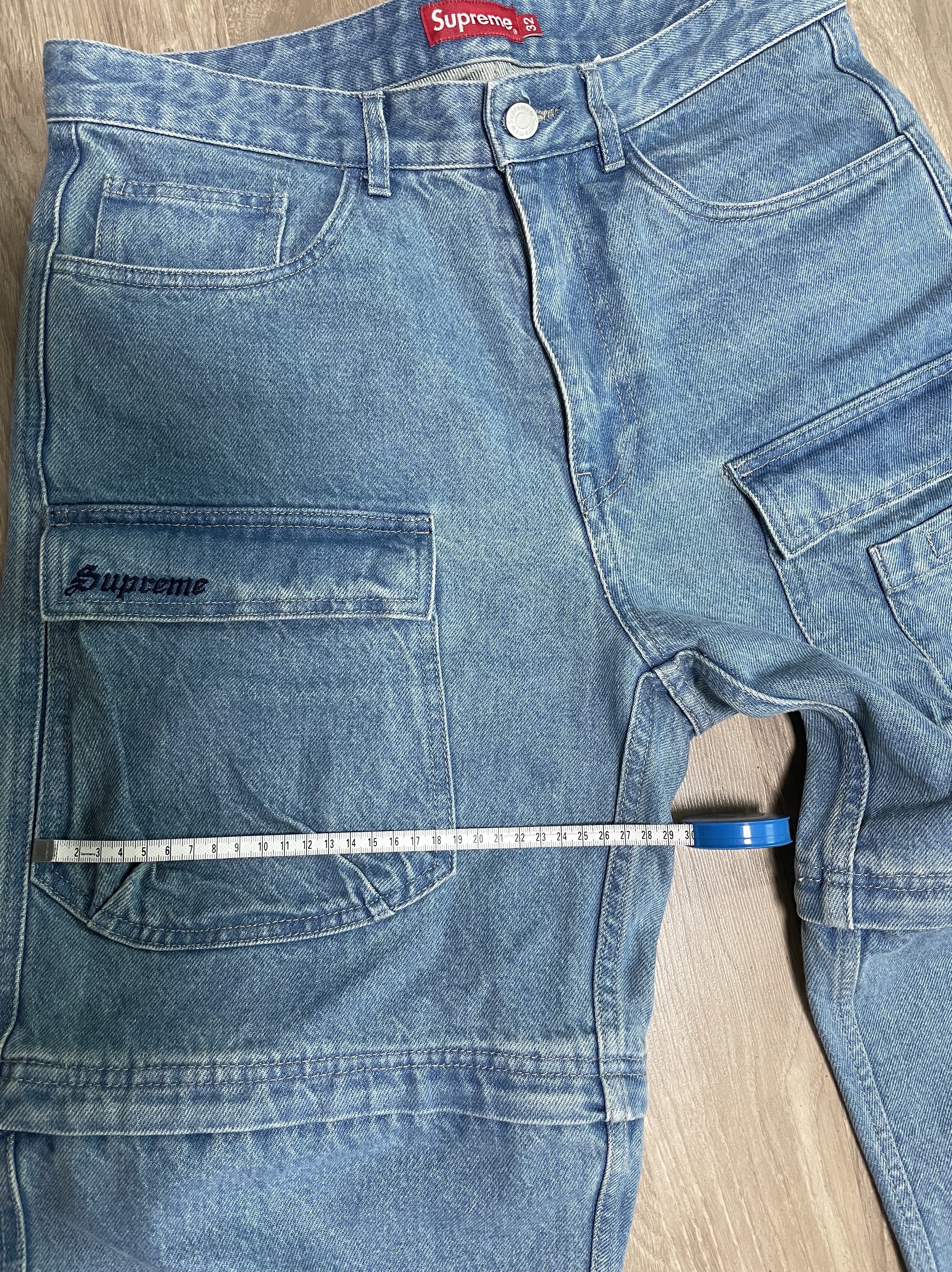 Supreme Zip-Off Utility Pants Denim - 21FW 착용 스타일 - 2