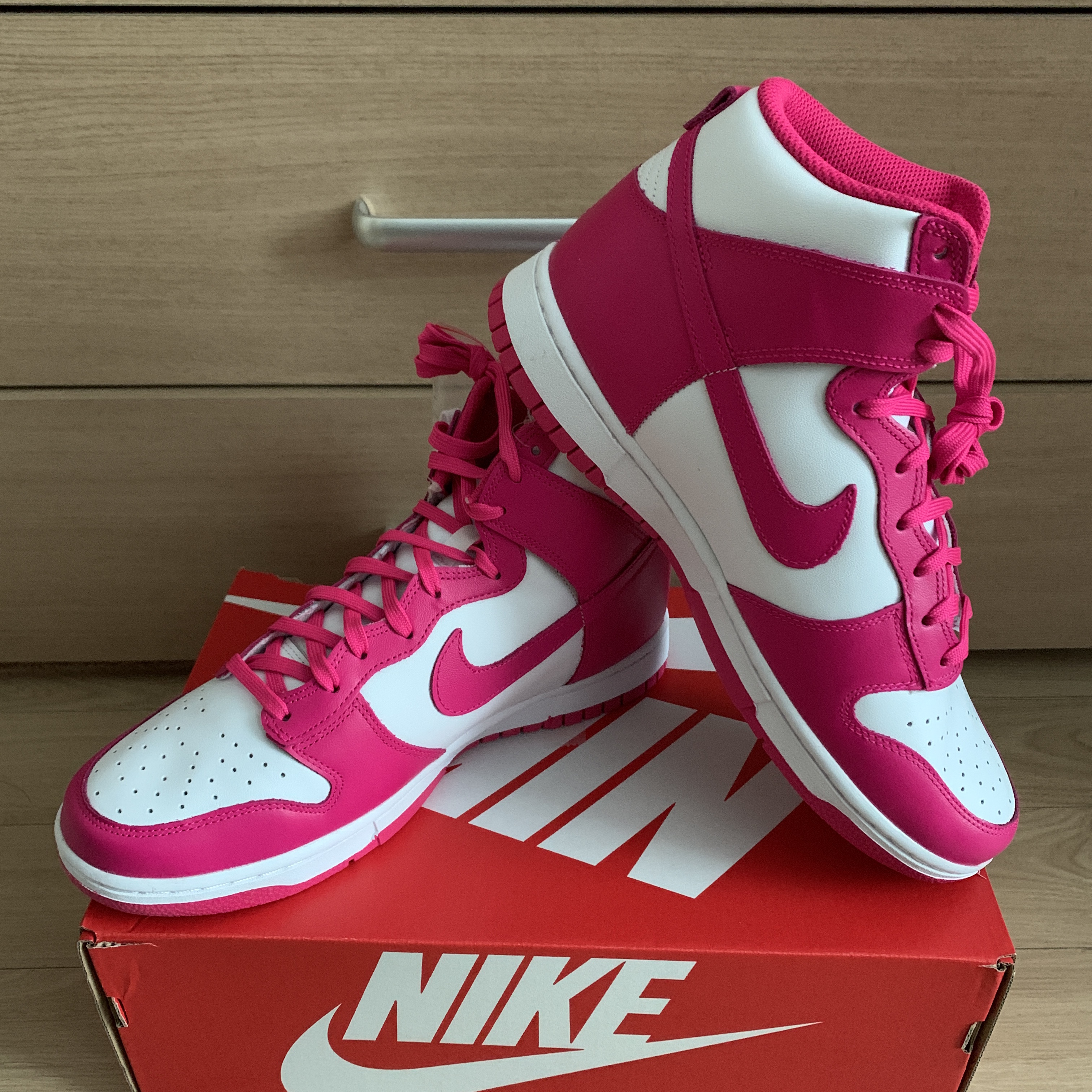 (W) Nike Dunk High Pink Prime 착용 스타일