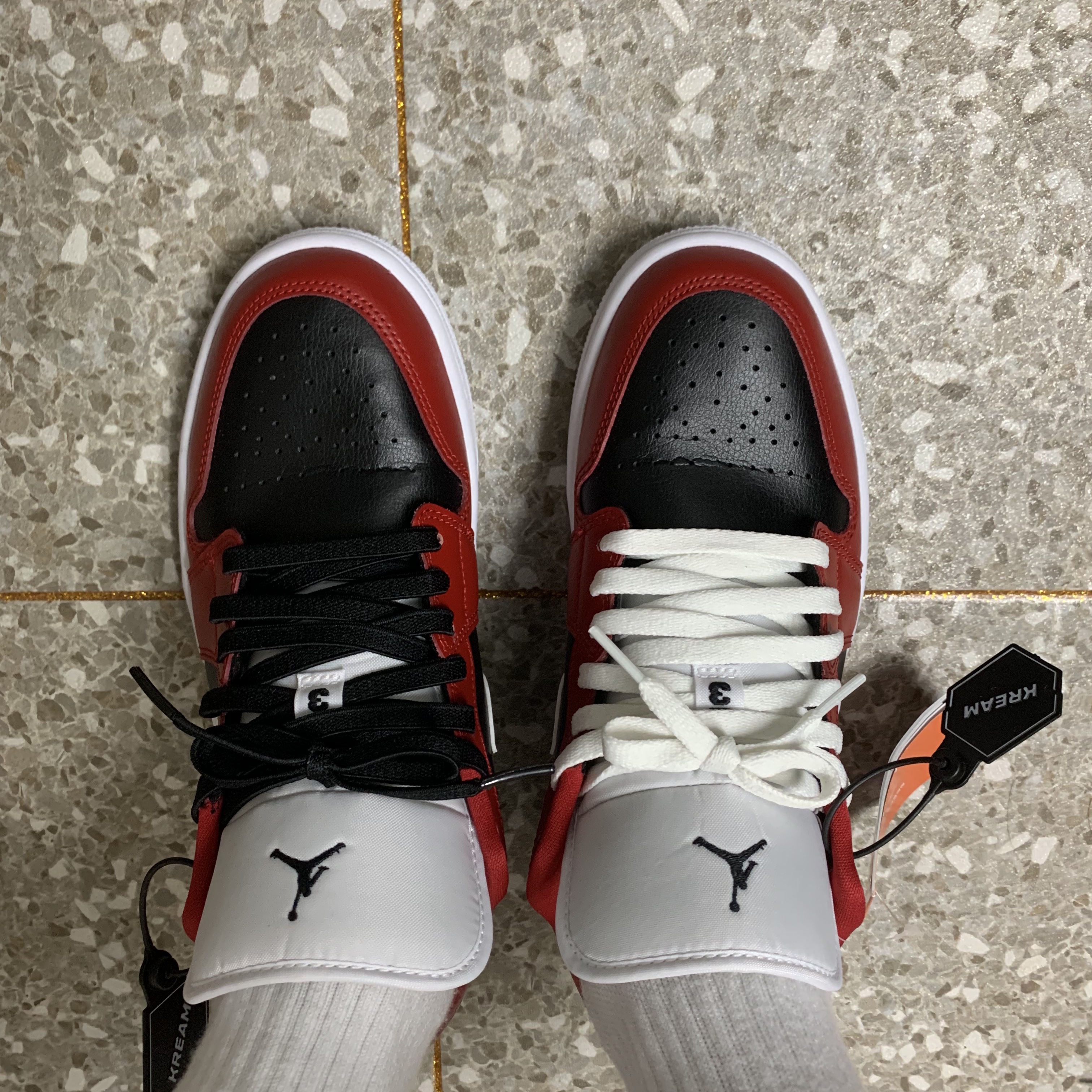 (W) Jordan 1 Low Chicago Flip 착용 스타일 - 2