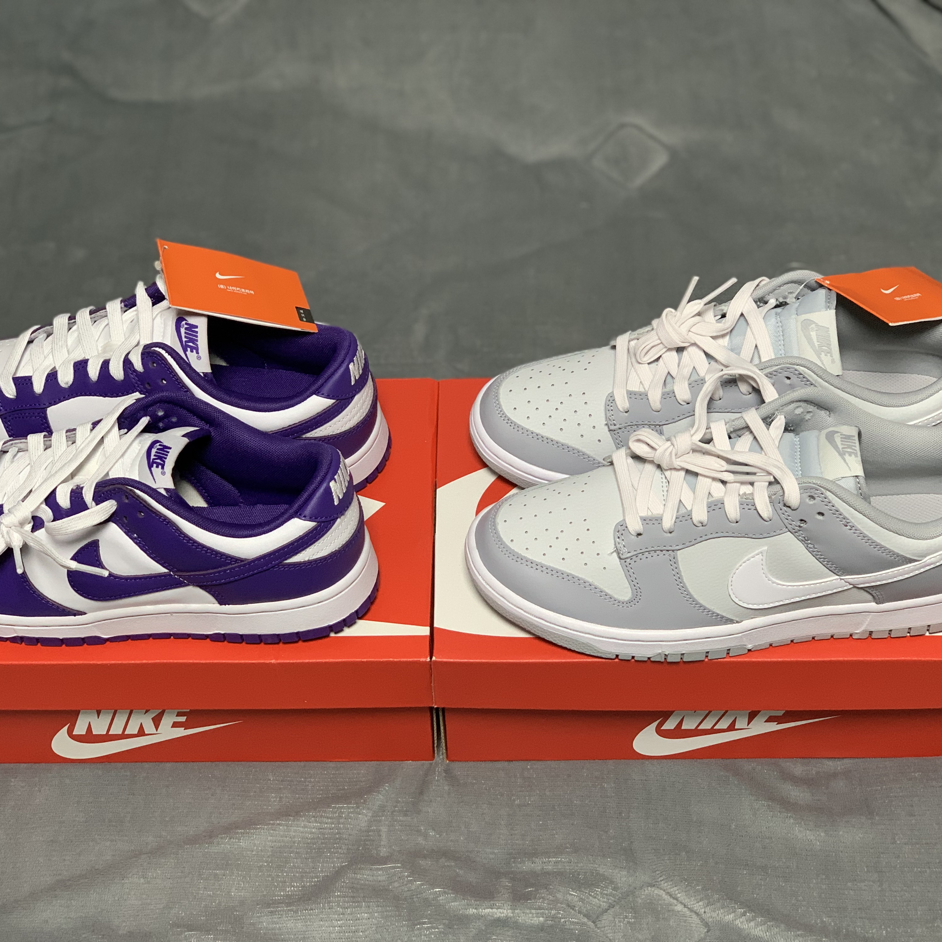 Nike Dunk Low Retro Wolf Grey 착용 스타일 - 3