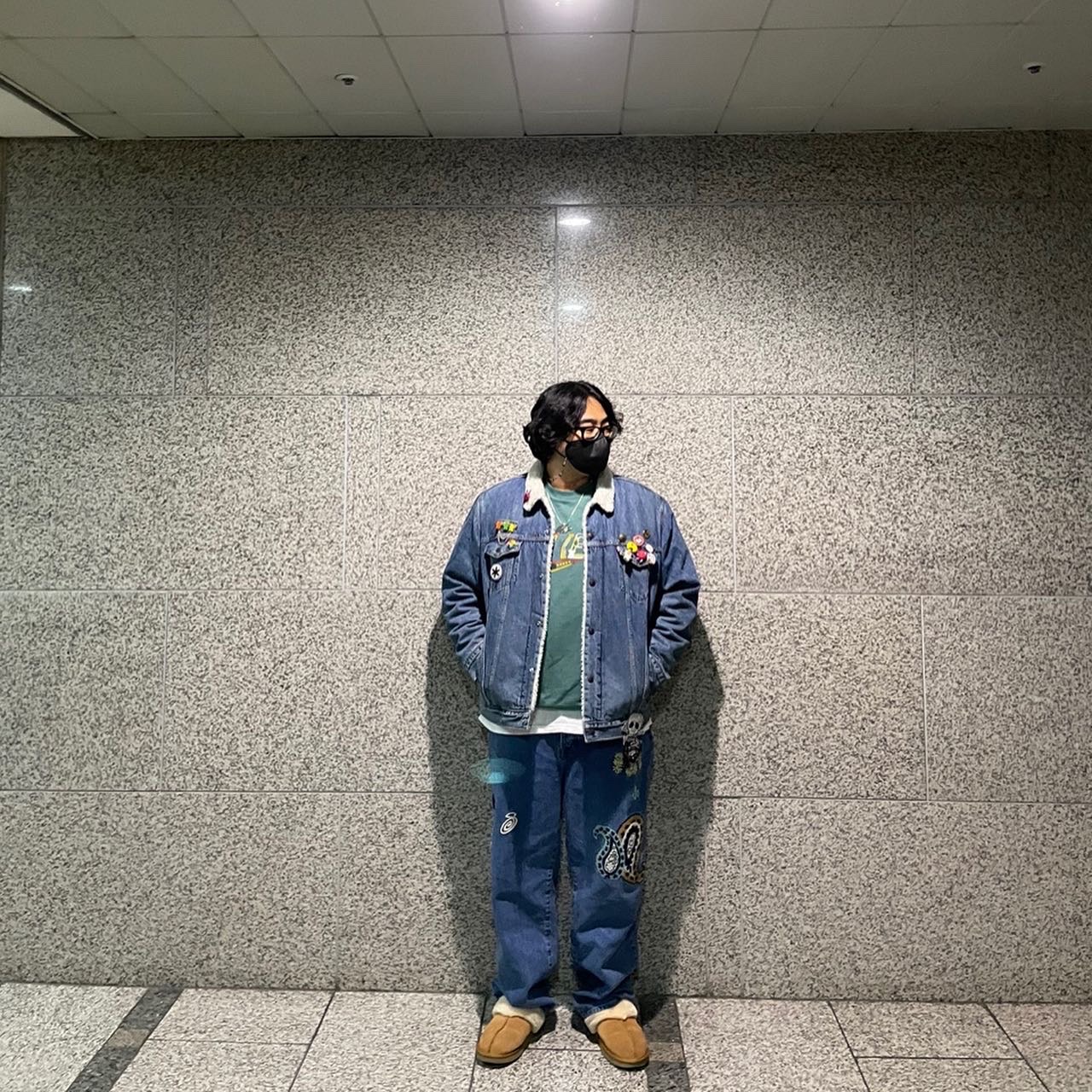 Stussy x Noma t.d. Big OL' Jean Stone Wash 착용 스타일 - 2