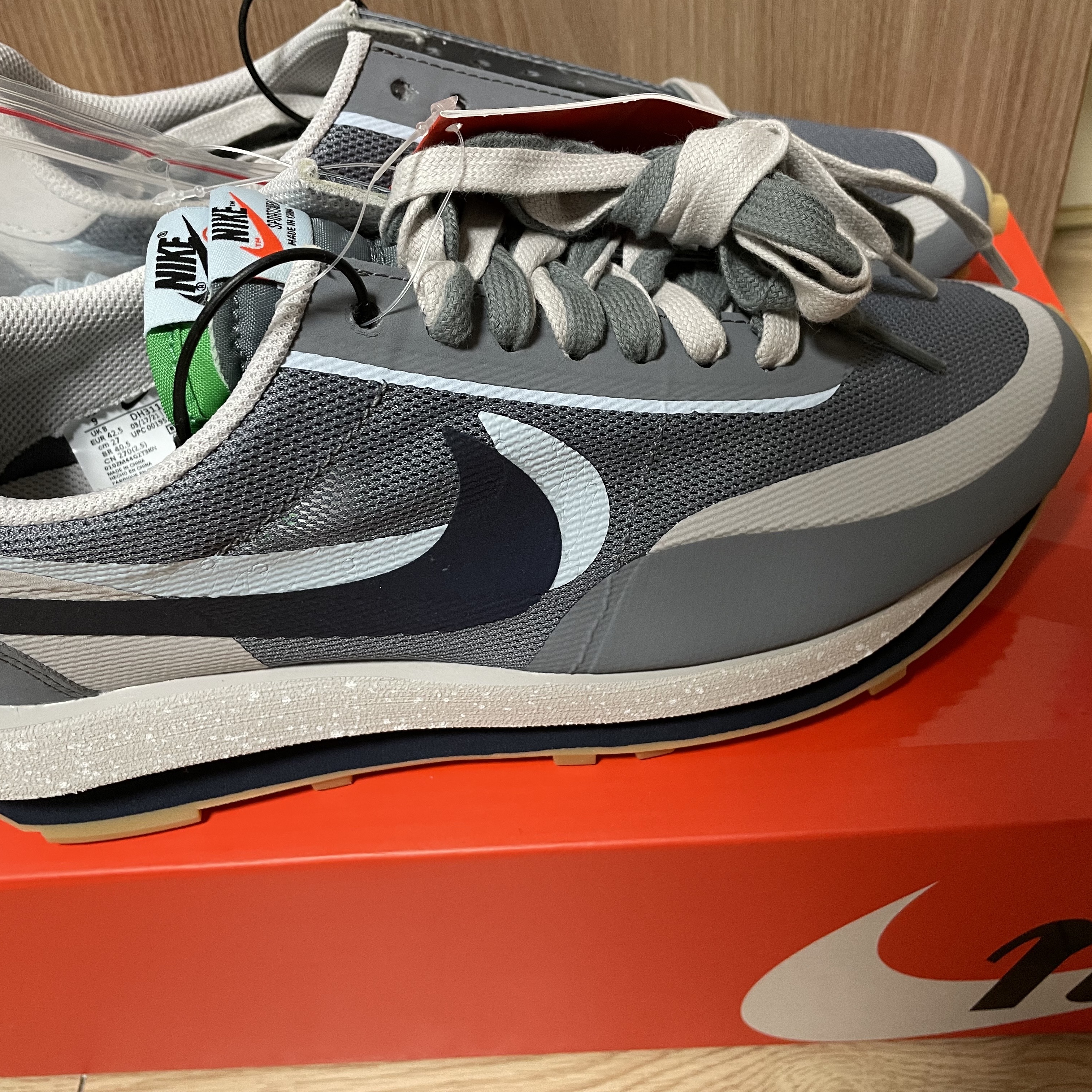 Nike x Sacai x Clot LDWaffle Cool Grey 착용 스타일