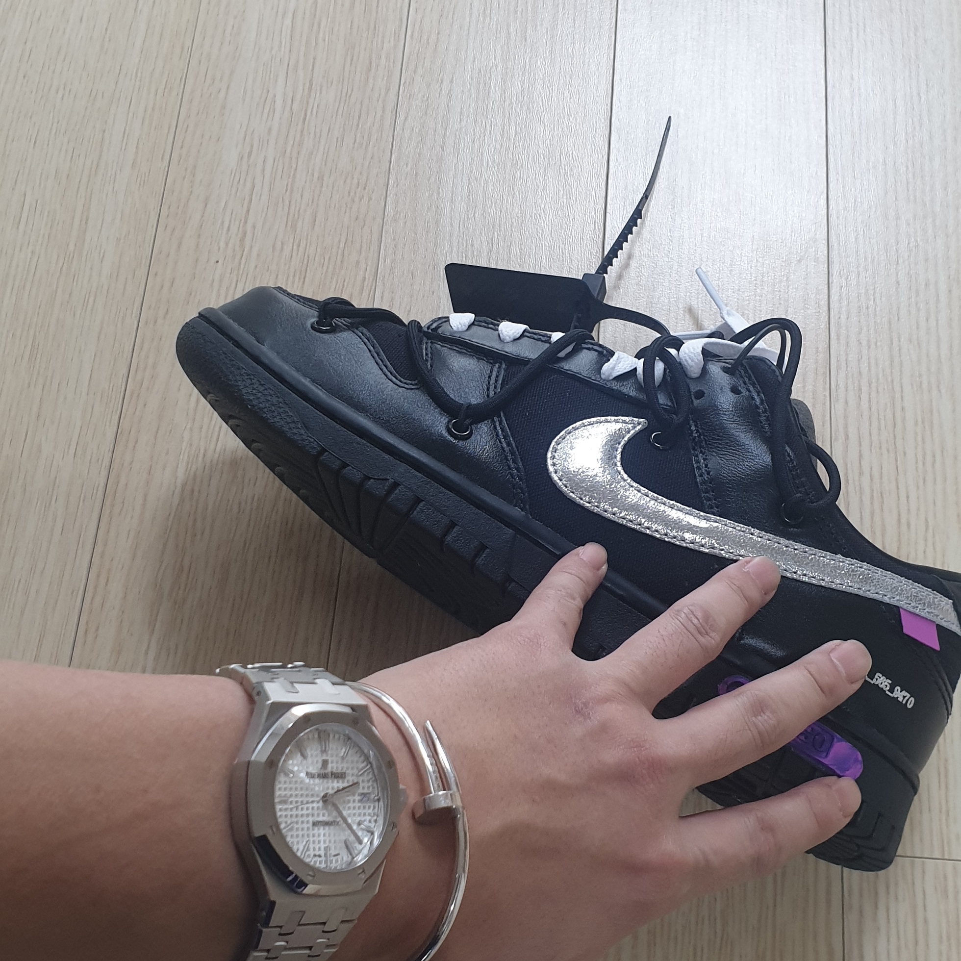 Nike x Off-White Dunk Low The 50 - Lot 50 착용 스타일