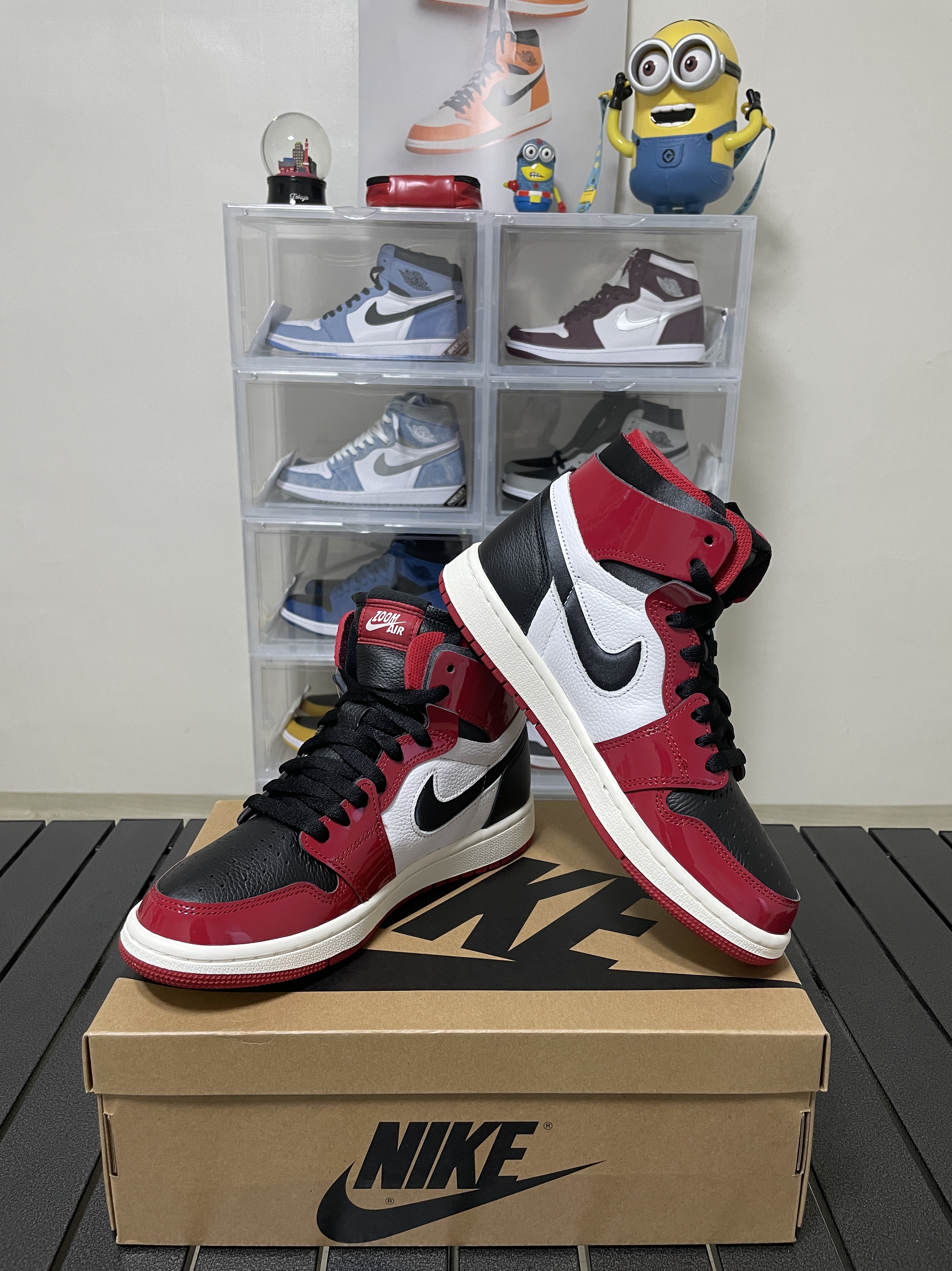 (W) Jordan 1 Zoom Air CMFT Gym Red Black 착용 스타일
