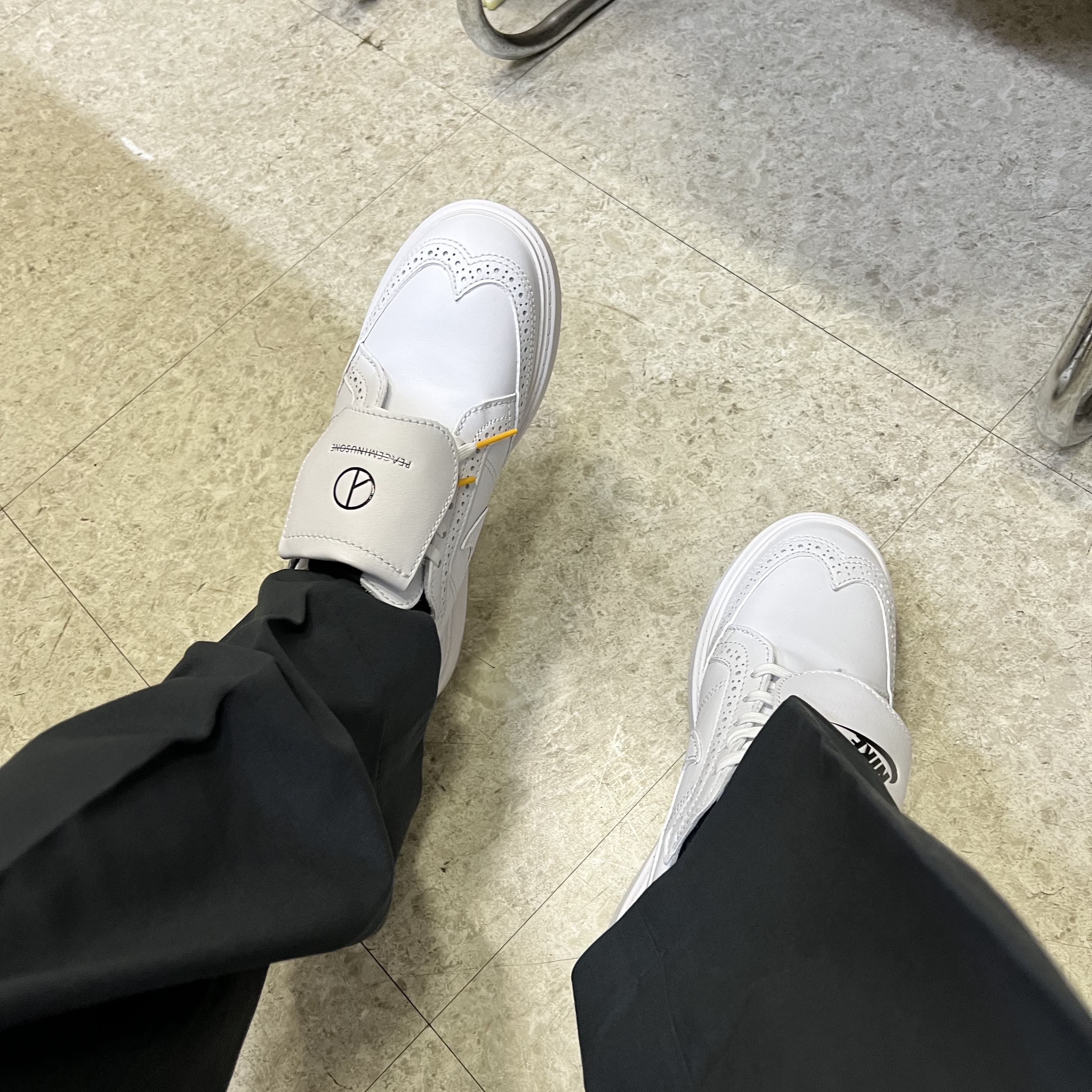 Nike x Peaceminusone Kwondo1 White 착용 스타일