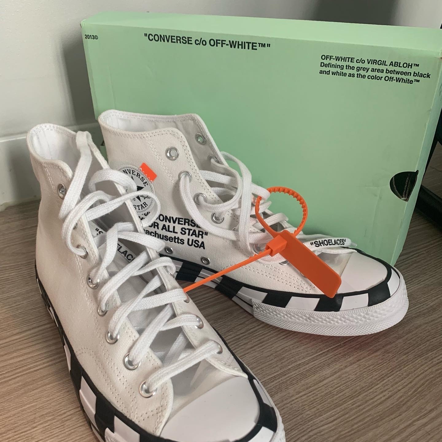 Converse x Off-White Chuck 70 High V2 2021, Converse x Off-White Chuck 70 High V2 2018 착용 스타일