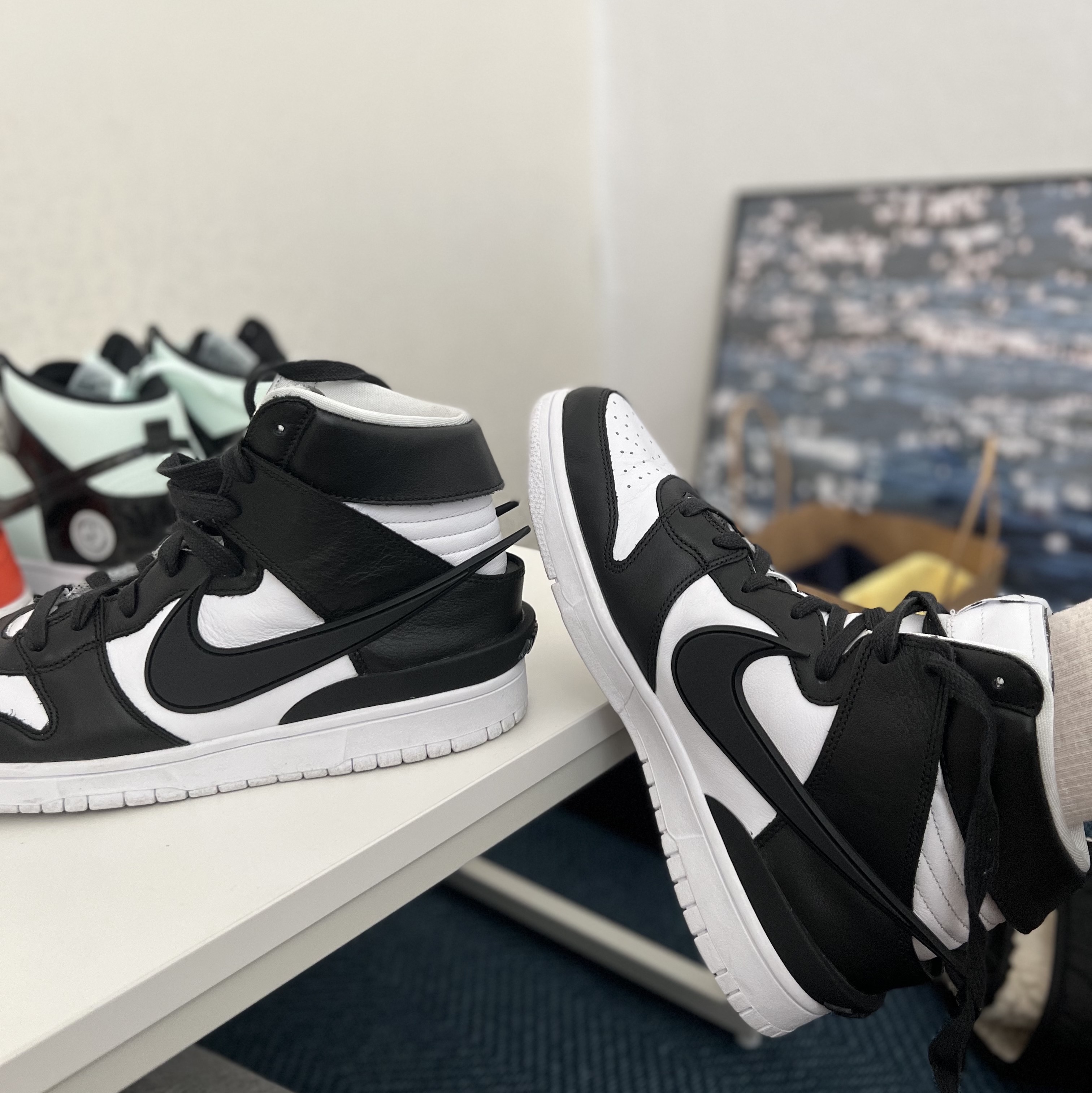 Nike x Ambush Dunk High Black 착용 스타일 - 2