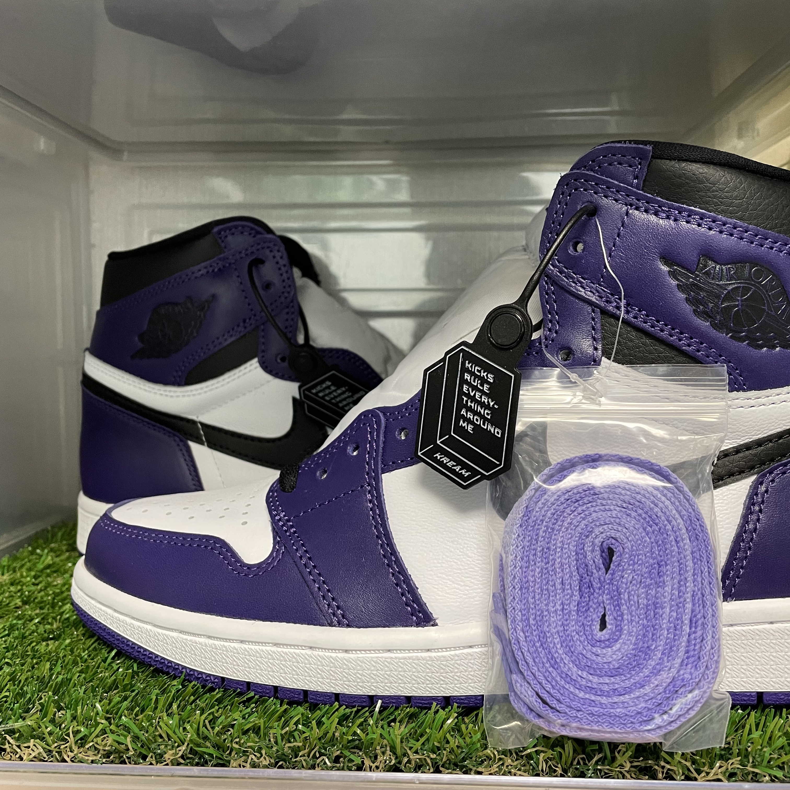 Jordan 1 Retro High OG Court Purple 2020 착용 스타일 - 1
