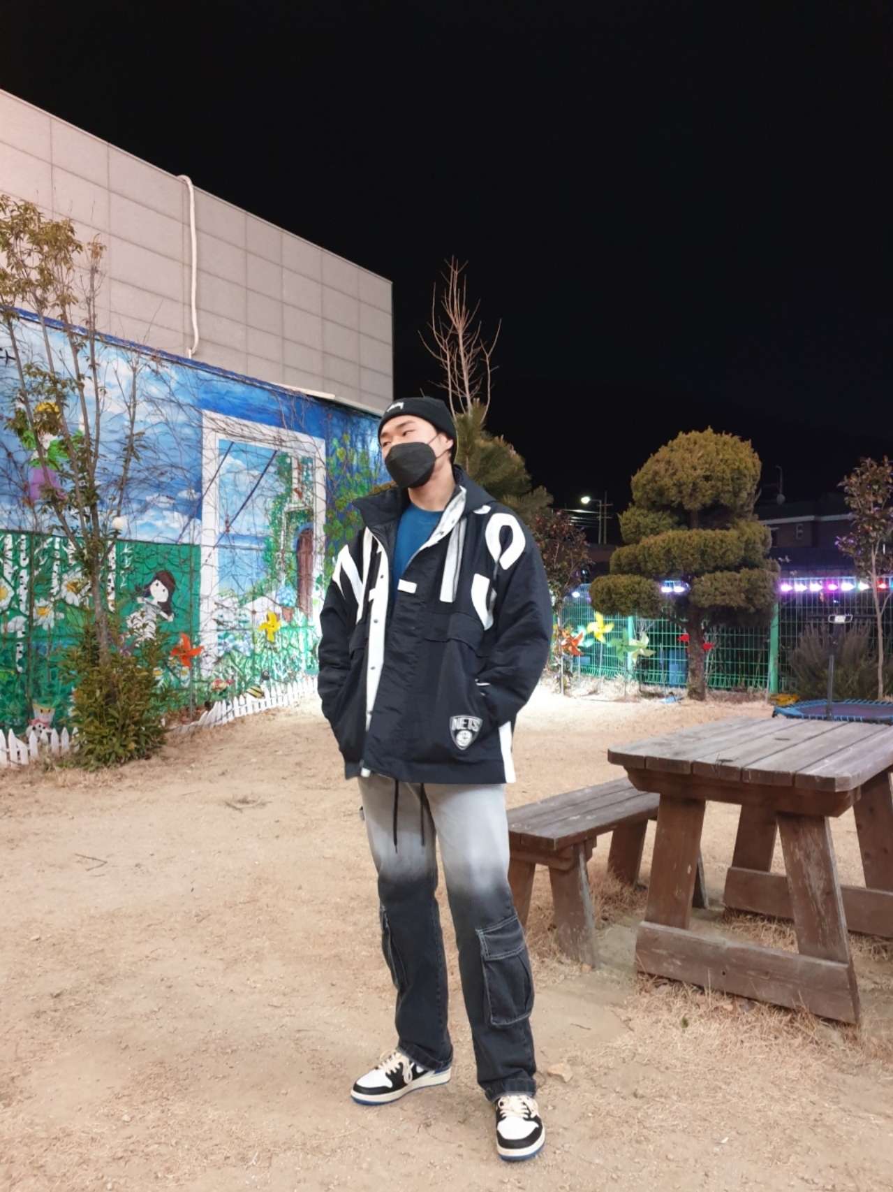 Stussy x Our Legacy Yin Yang Beanie Black, (W) Nike x Ambush NBA Collection Nets Jacket - US/EU 착용 스타일 - 1