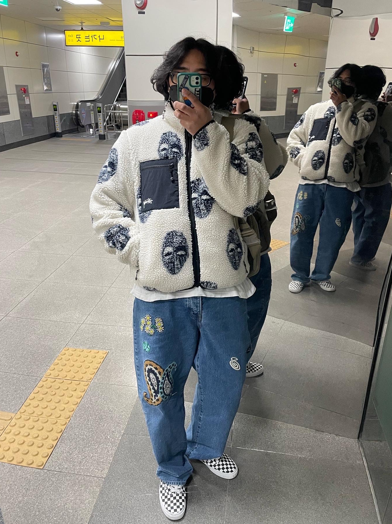 Stussy x Noma t.d. Big OL' Jean Stone Wash 착용 스타일 - 1