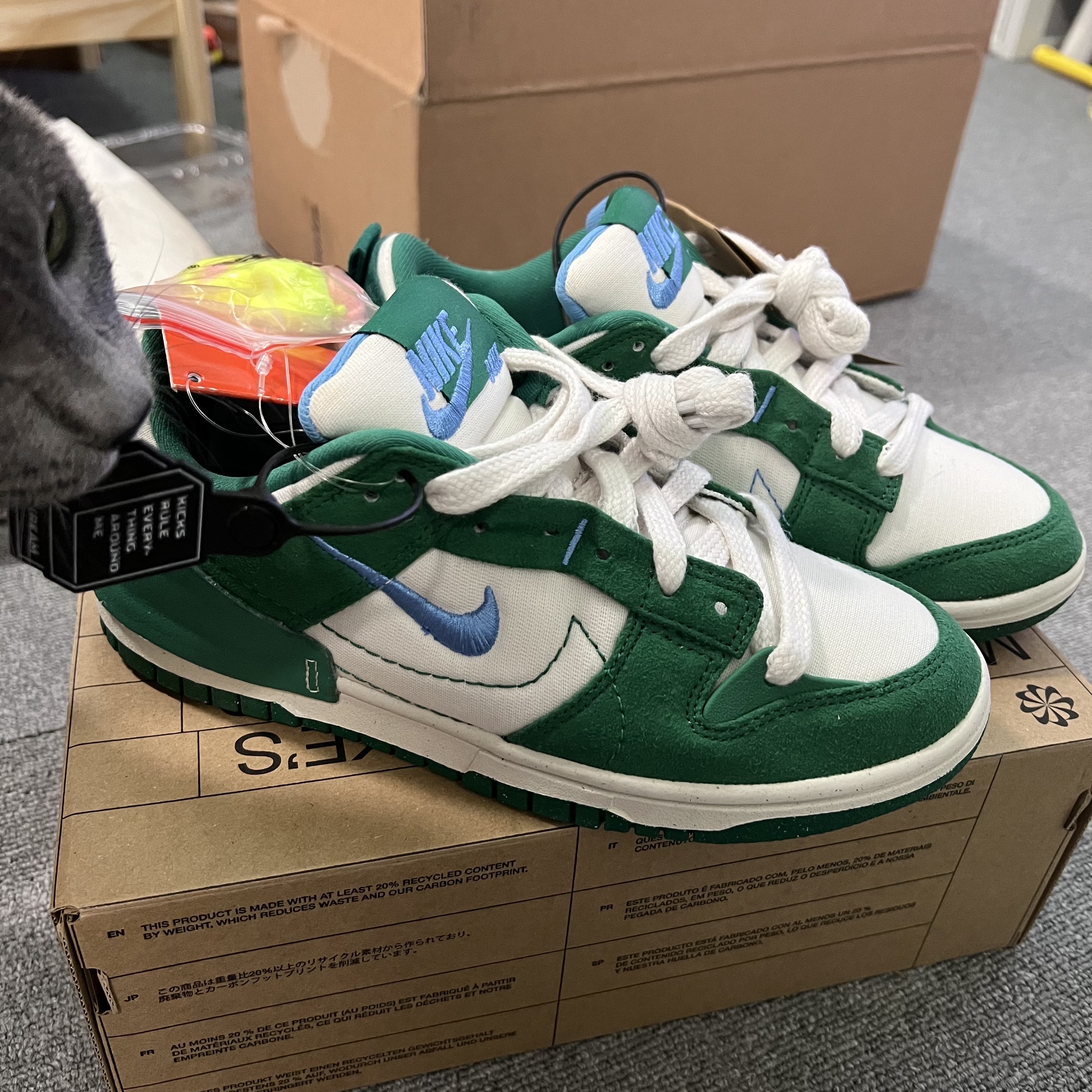 (W) Nike Dunk Low Disrupt 2 Phantom University Blue 착용 스타일
