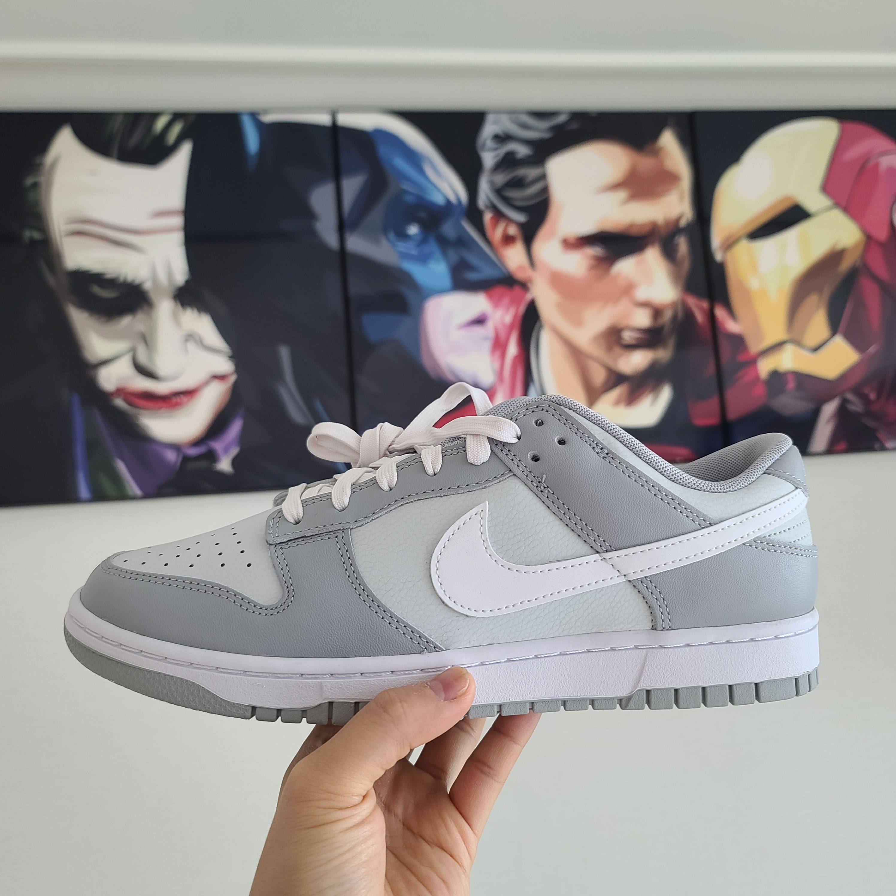 Nike Dunk Low Retro Wolf Grey 착용 스타일 - 1