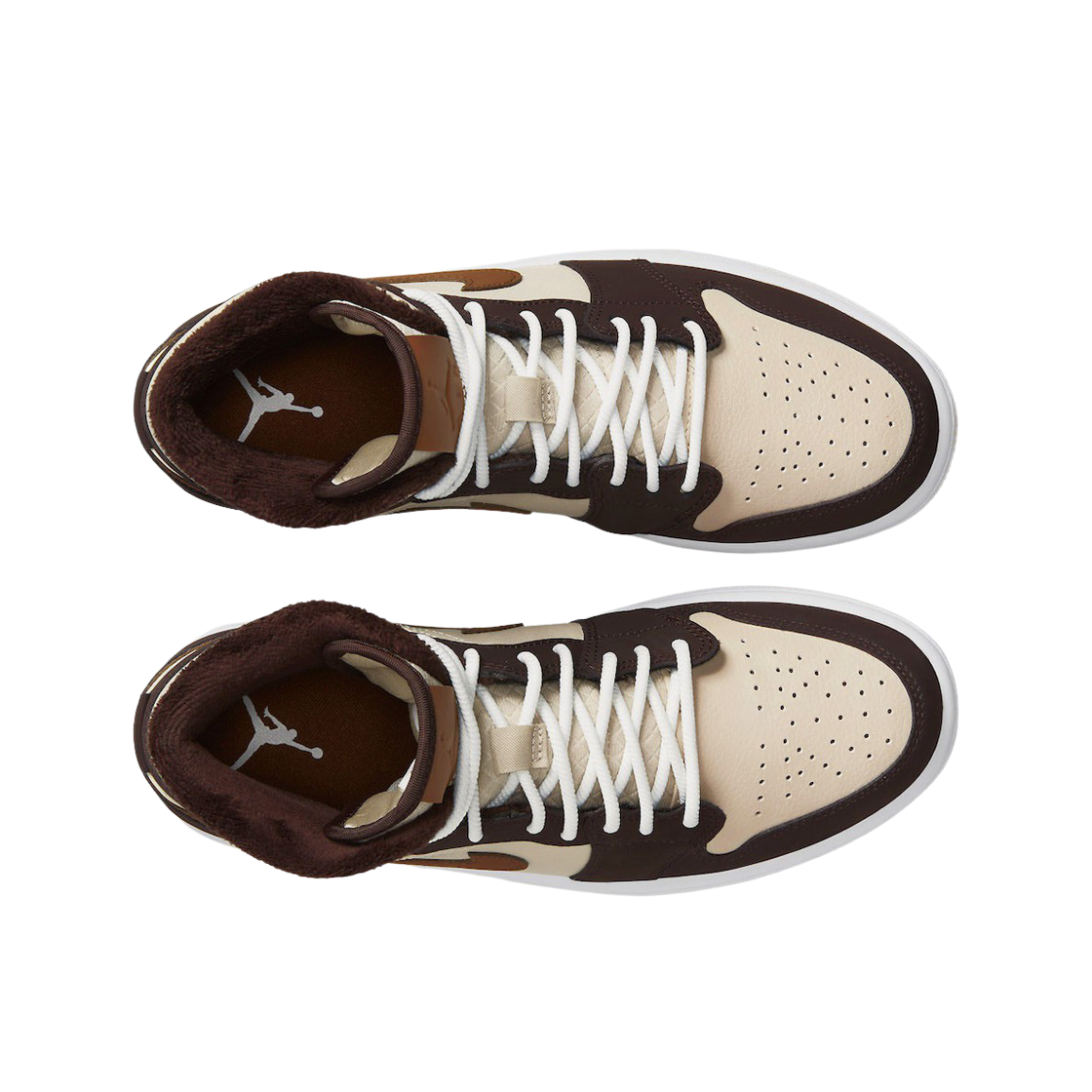 (W) 조던 1 미드 플리스 바로크 브라운 세일((W) Jordan 1 Mid Fleece Baroque Brown Sail) - 2