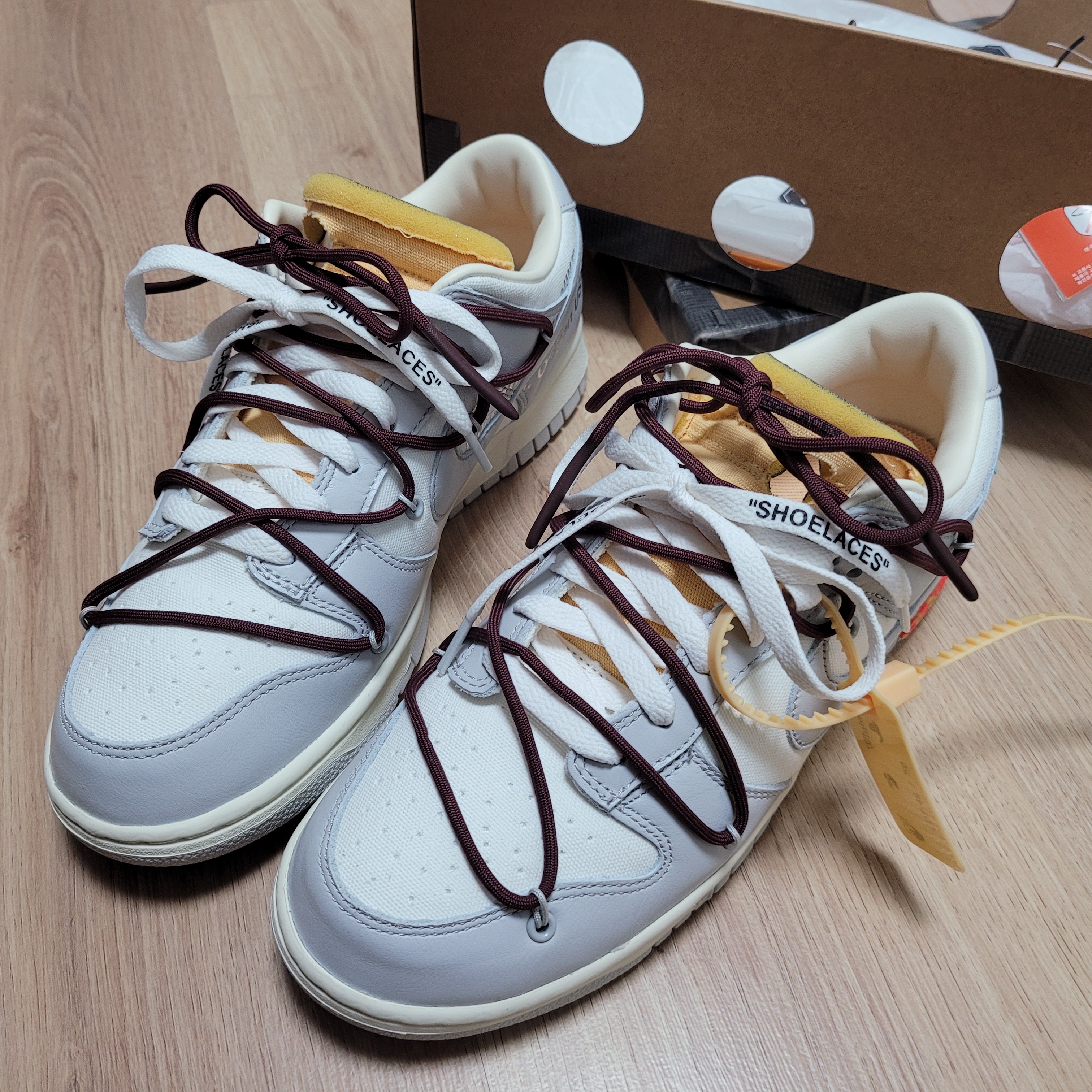 Nike x Off-White Dunk Low The 50 - Lot 46 착용 스타일 - 1