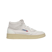 Autry Medalist Mid Goatskin Sneakers White