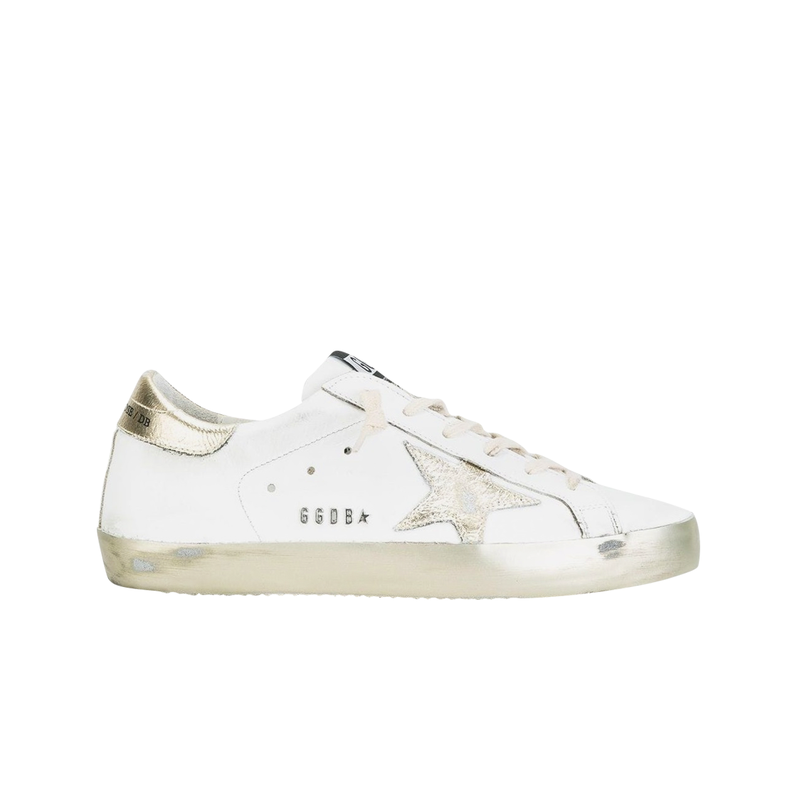 GCOWS590-E37/GWF00101-F000316-10272 (W) Golden Goose Superstar White Gold Gold Tab Sneakers
