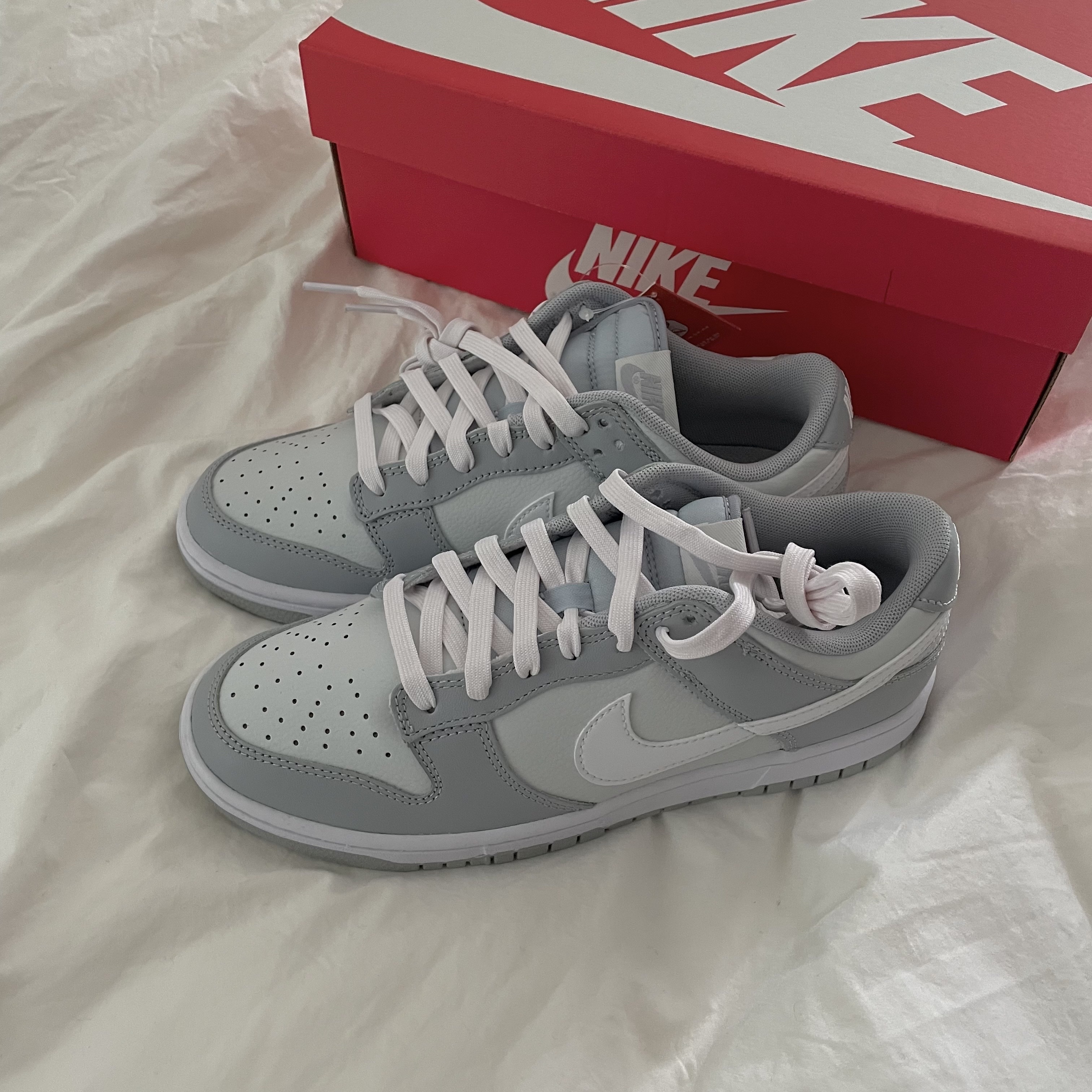 Nike Dunk Low Retro Wolf Grey 착용 스타일
