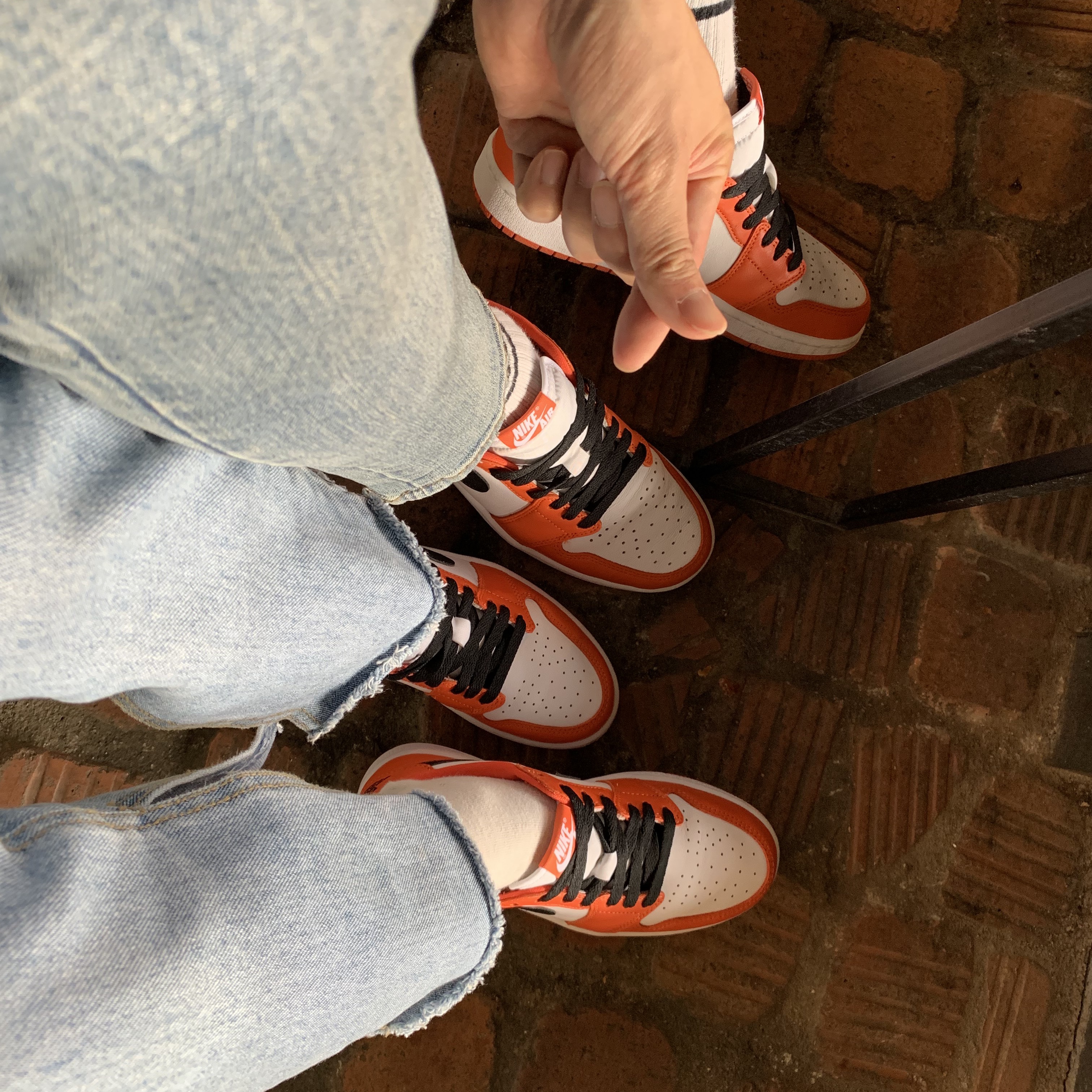 Jordan 1 Low OG Starfish, (W) Jordan 1 Low OG Starfish 착용 스타일 - 1