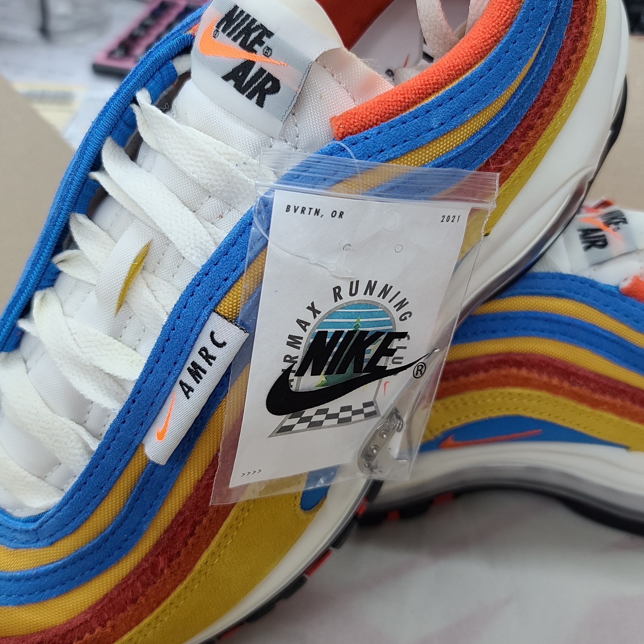 Nike Air Max 97 SE Air Max Running Club Pollen Orange 착용 스타일 - 1