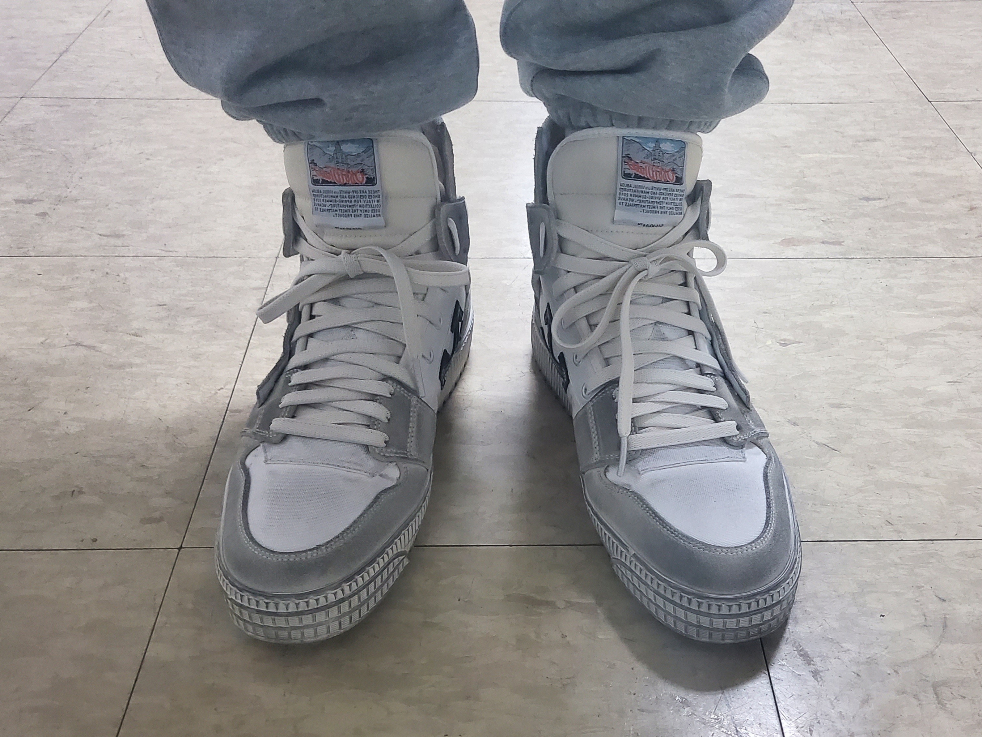 Nike x Stussy NRG ZR Fleece Pants Heather Grey - US/EU 착용 스타일 - 3