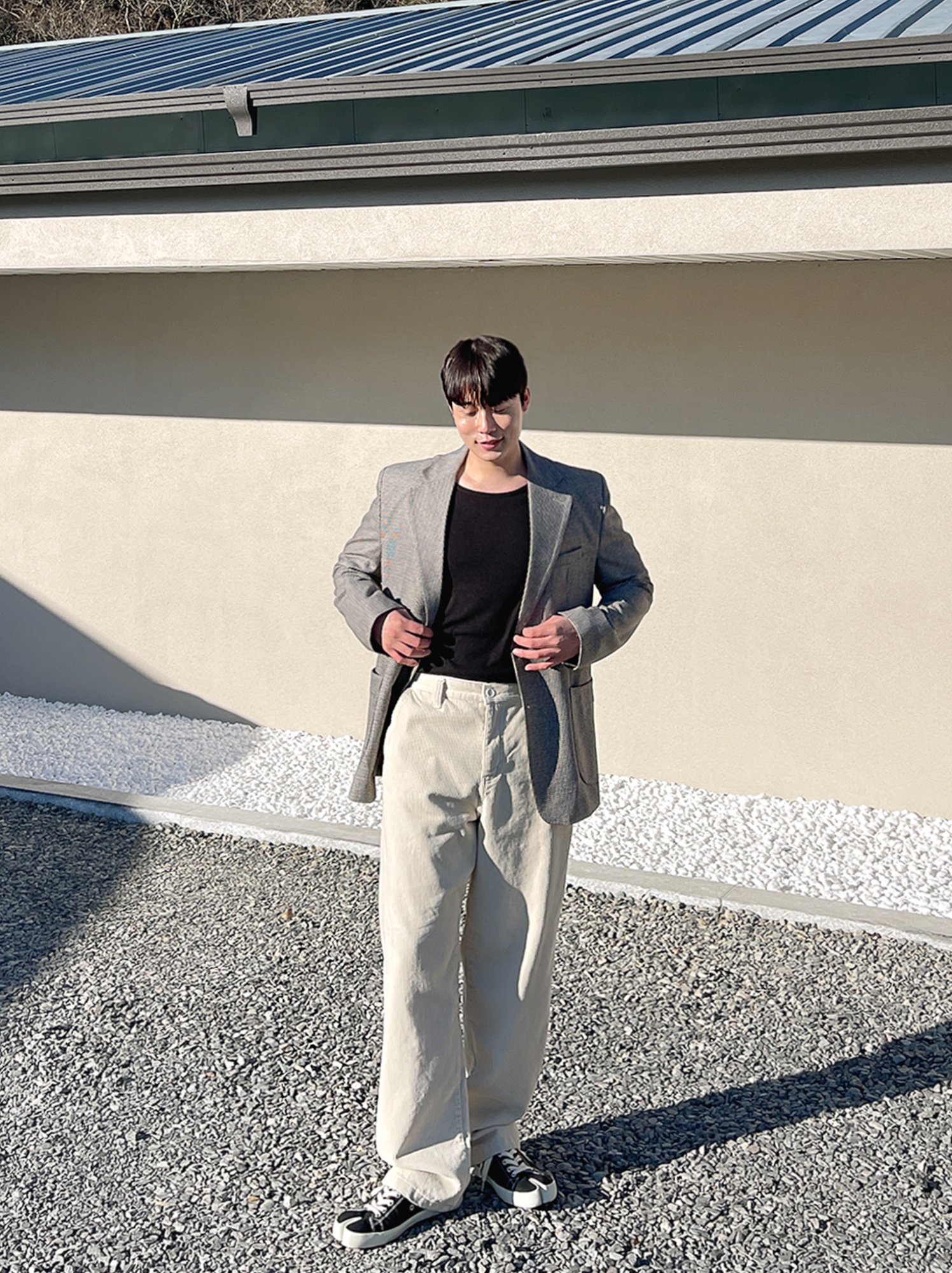 (W) Maison Margiela Tabi Low Black, Maison Margiela Tabi Low Black 착용 스타일 - 2