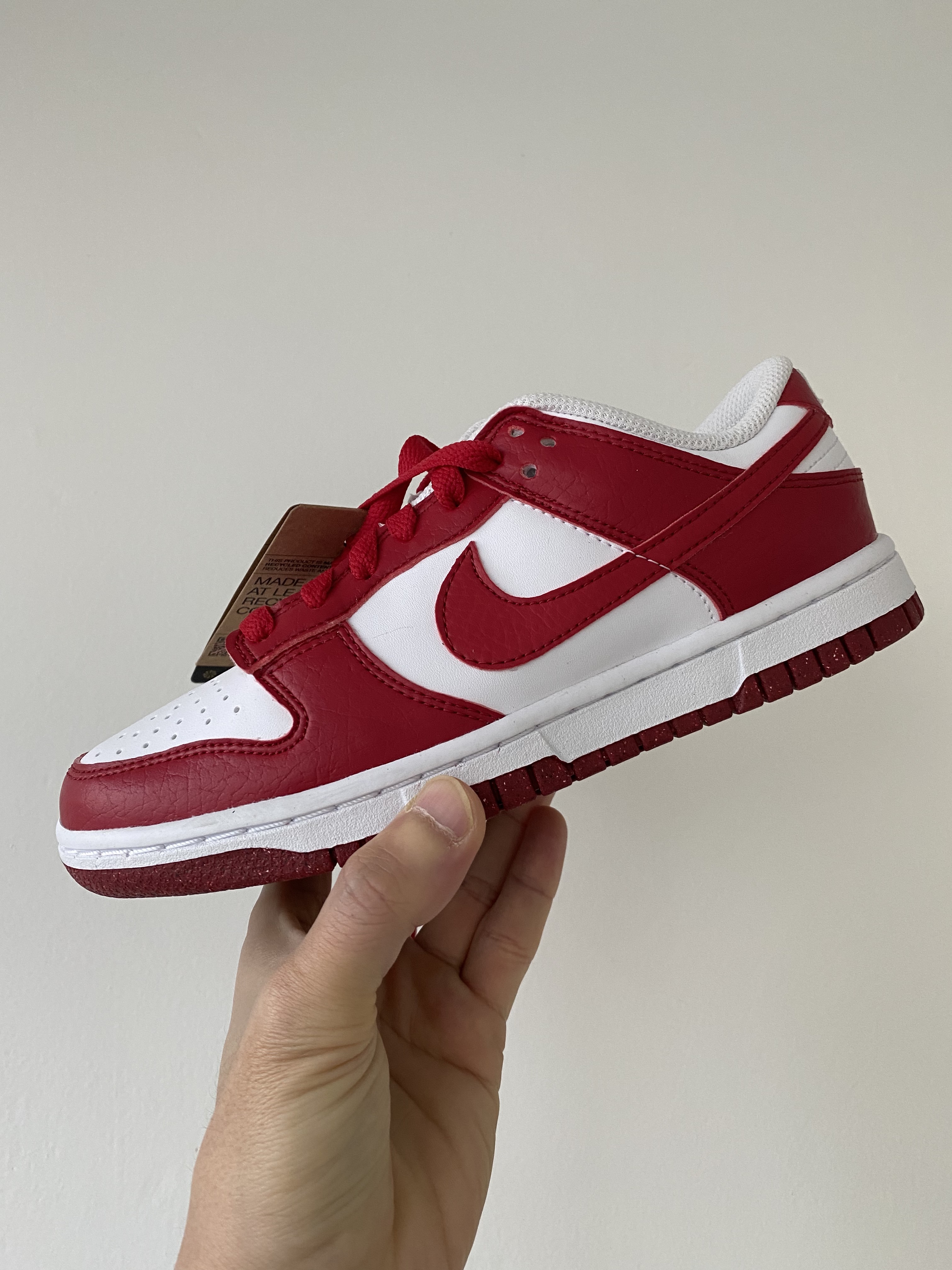(W) Nike Dunk Low Next Nature Gym Red 착용 스타일