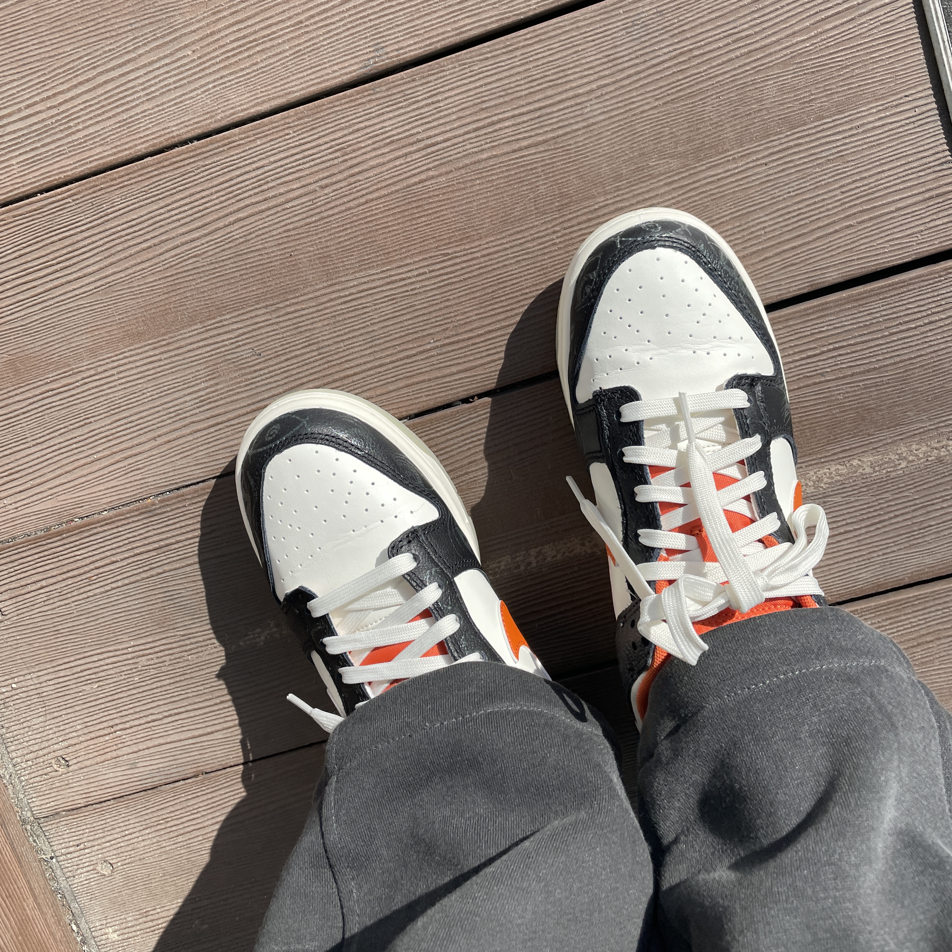 Nike Dunk Low Retro PRM Halloween 착용 스타일 - 1
