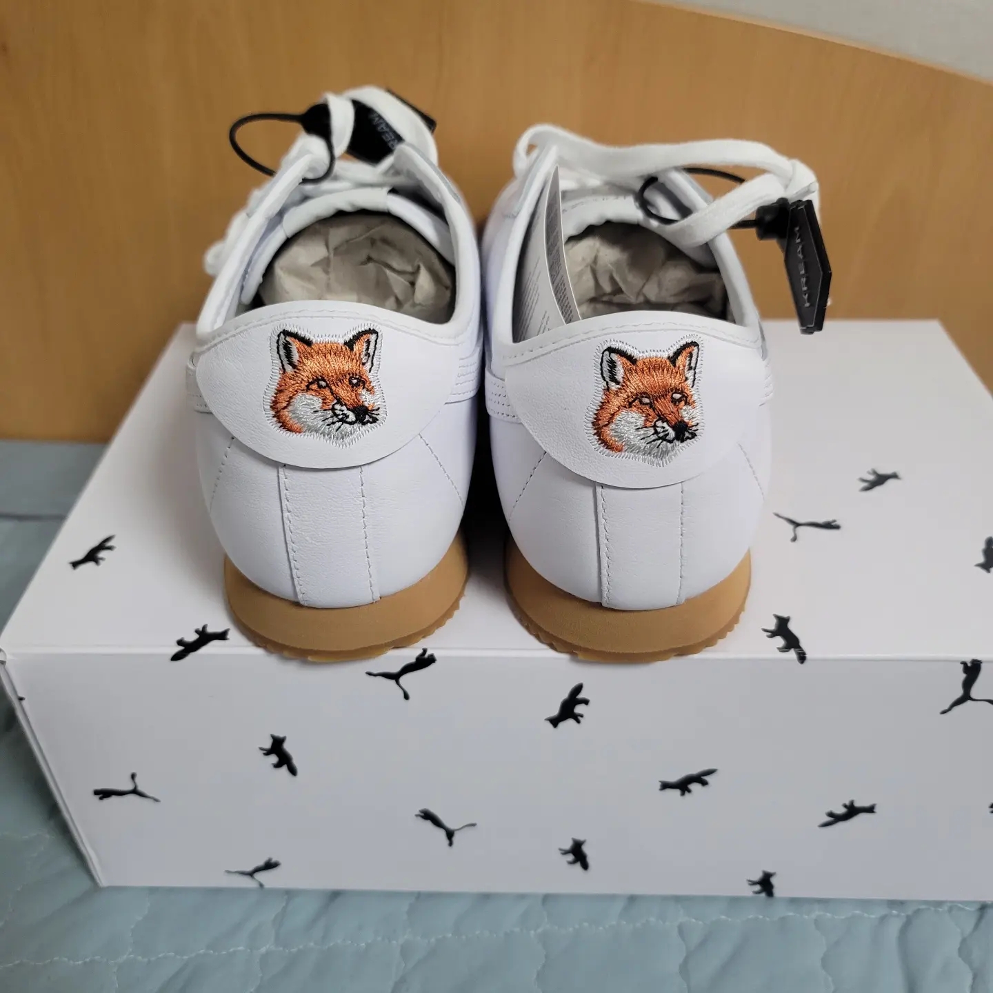 Puma x Maison Kitsune Roma White 착용 스타일 - 2