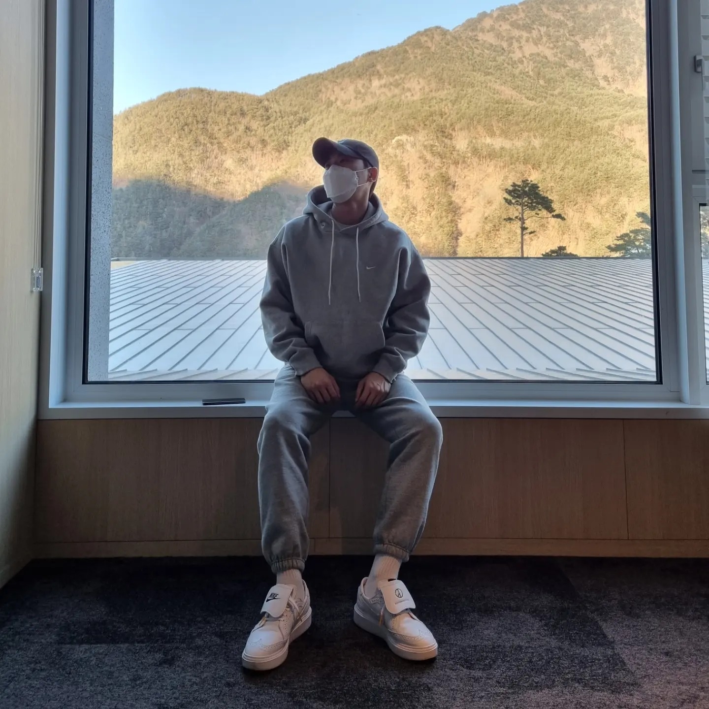 Nike x Peaceminusone Kwondo1 White 착용 스타일