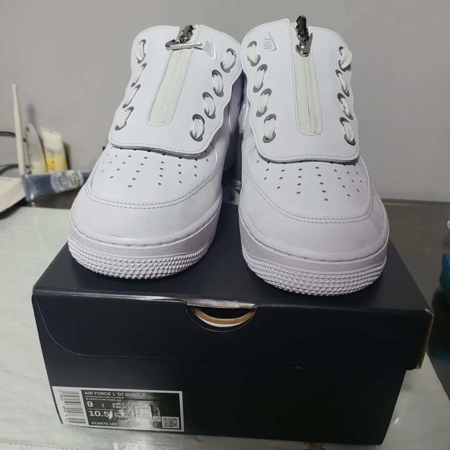 Nike Air Force 1 Low Shroud White 착용 스타일 - 3