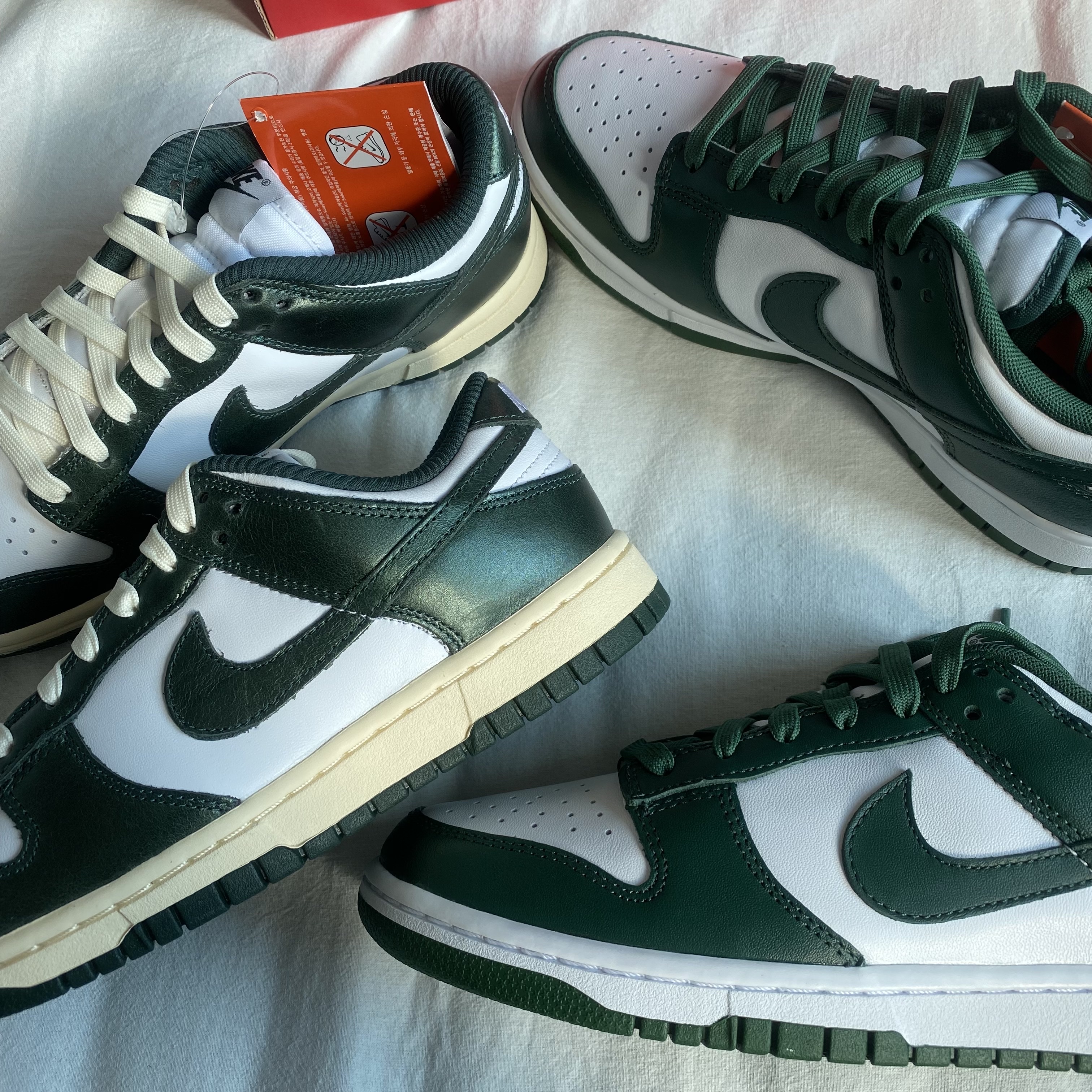Nike Dunk Low Retro Varsity Green, (W) Nike Dunk Low Vintage Green 착용 스타일