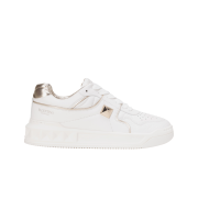(W) Valentino One Stud Low-Top Nappa Sneakers White Platinum