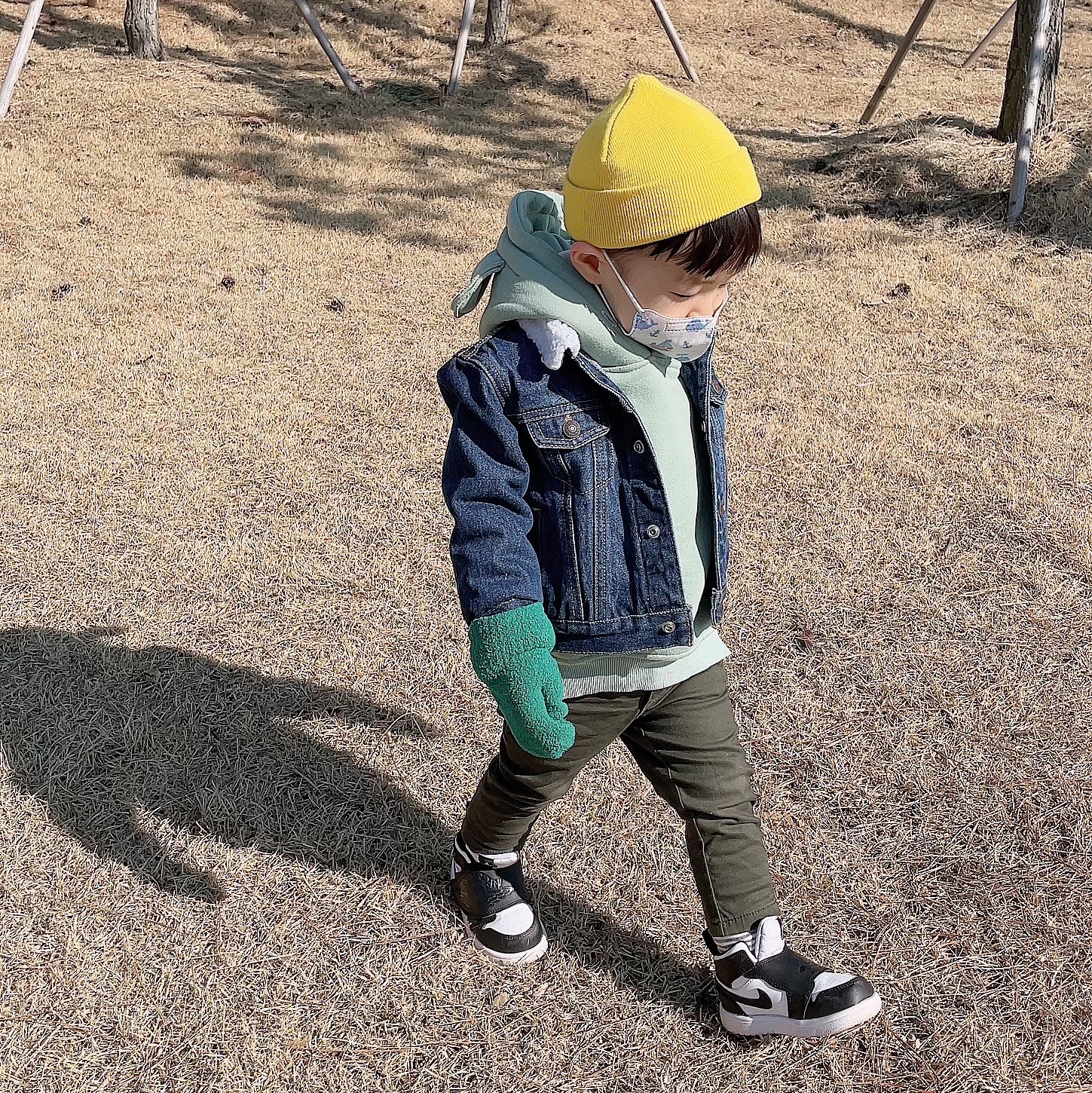 (TD) Sky Jordan 1 Black White 착용 스타일 - 3