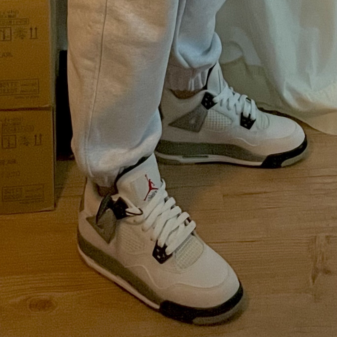 (GS) Jordan 4 Retro OG White Cement 2016 착용 스타일 - 2