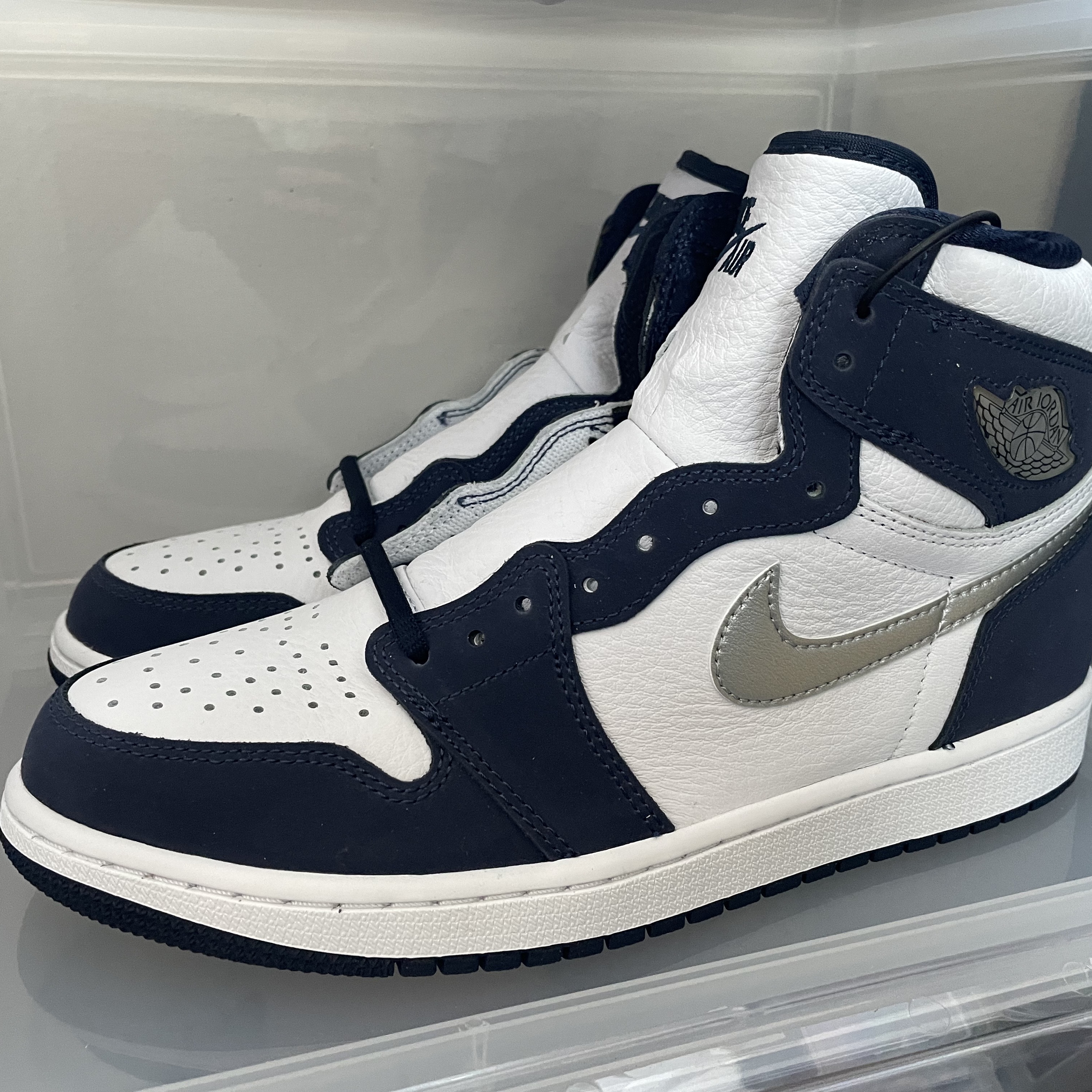 Jordan 1 Retro High OG Bordeaux, Jordan 1 Retro High OG CO.JP Midnight Navy 착용 스타일 - 2