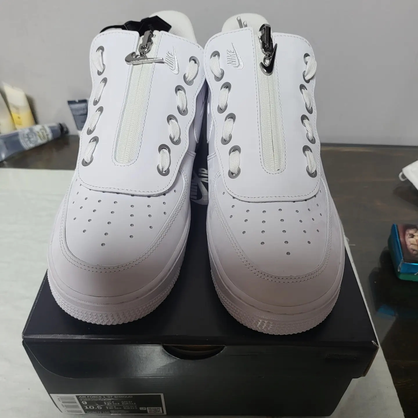 Nike Air Force 1 Low Shroud White 착용 스타일 - 2