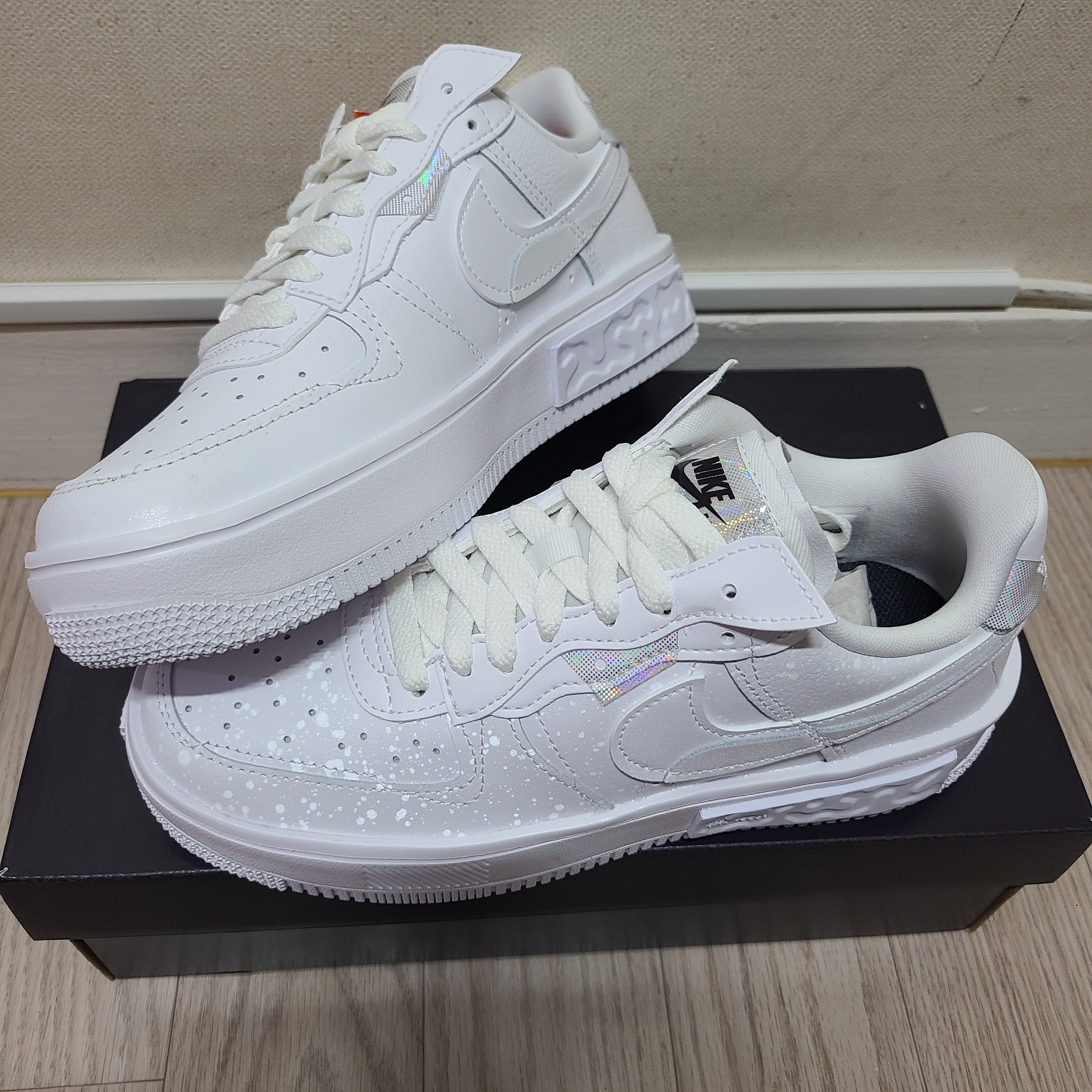 (W) Nike Air Force 1 Fontanka White Pearl 착용 스타일