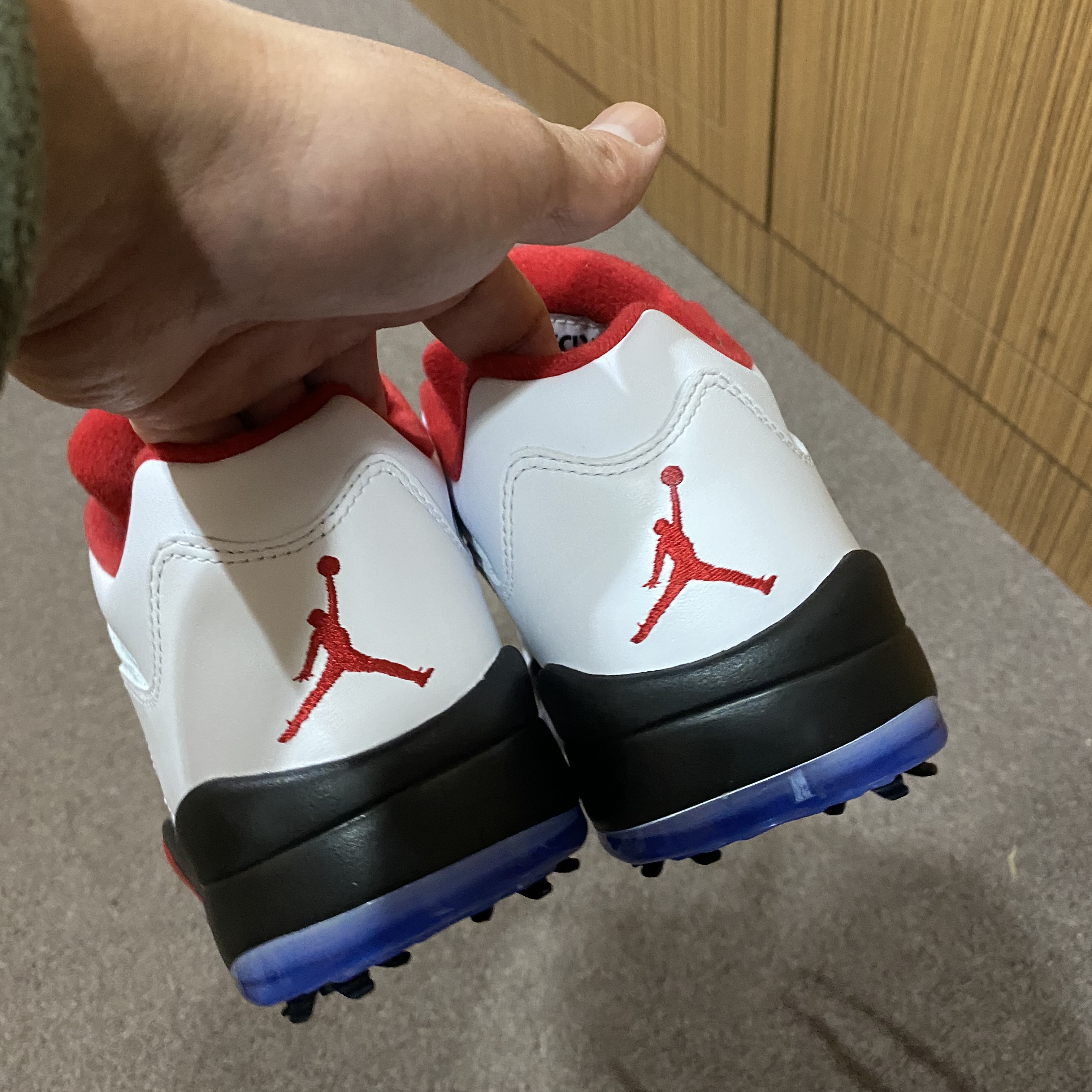 Jordan 5 Low Golf Fire Red 착용 스타일