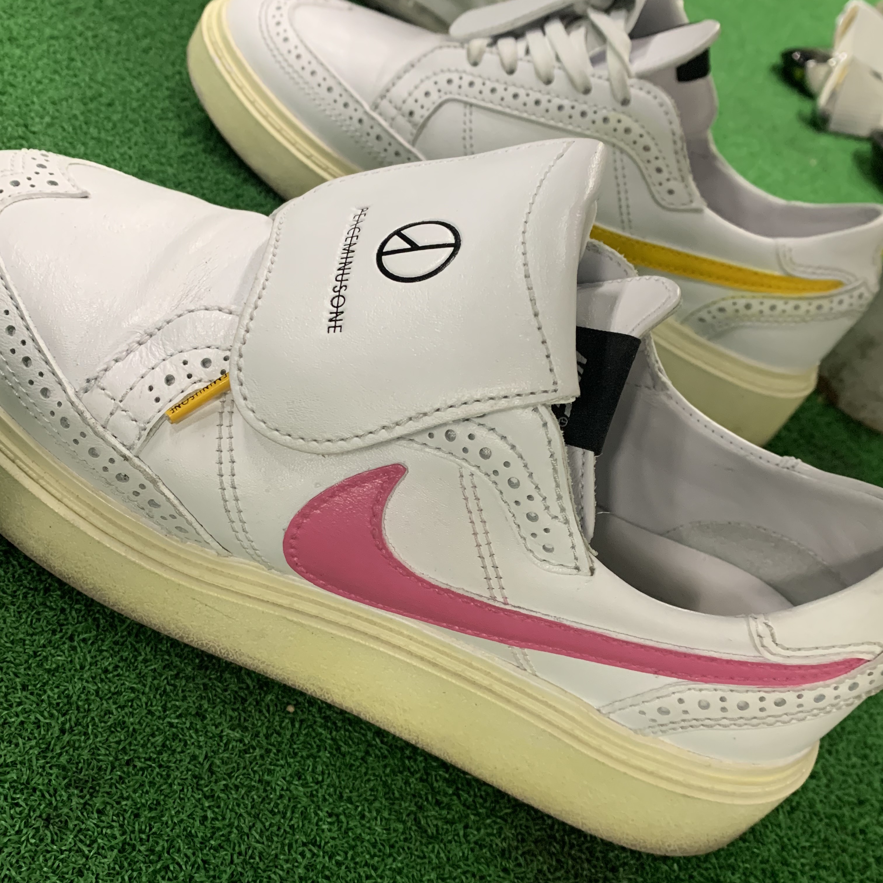 Nike x Peaceminusone Kwondo1 White 착용 스타일 - 2