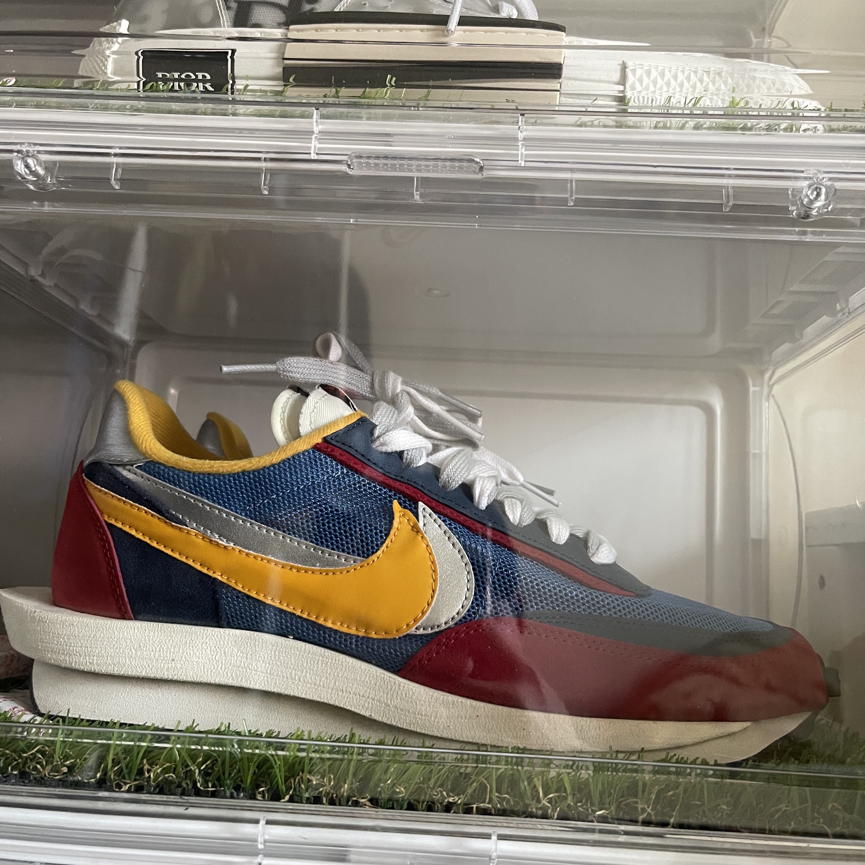 Nike x Sacai LDWaffle Blue Multi 착용 스타일