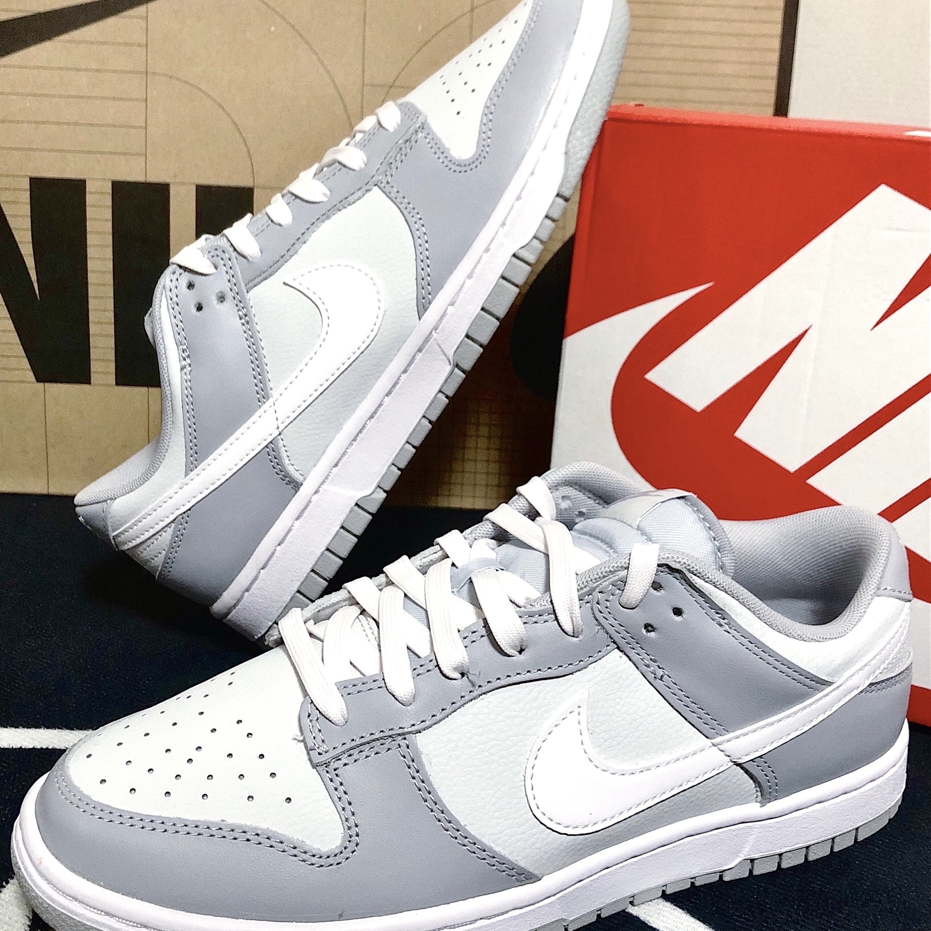 Nike Dunk Low Retro Wolf Grey 착용 스타일